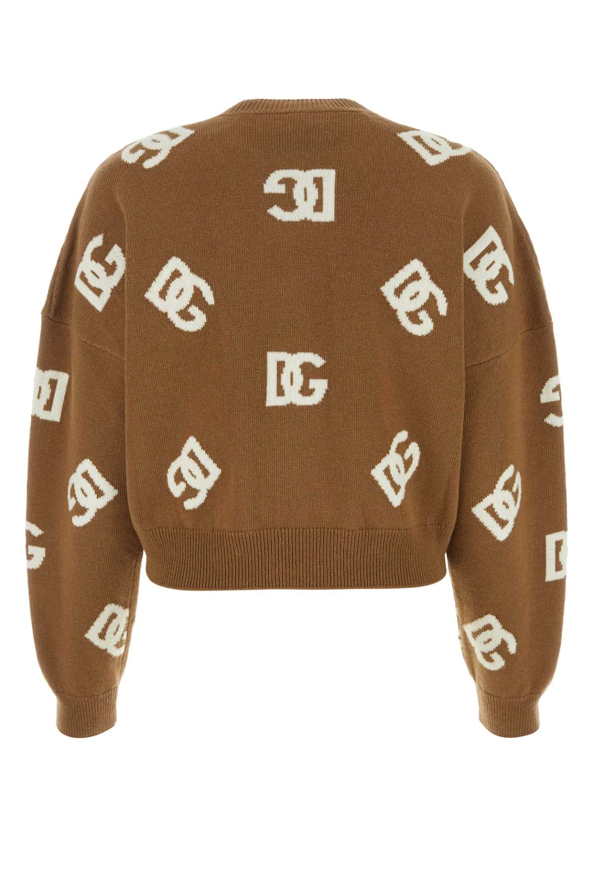 Shop Dolce & Gabbana Embroidered Wool Sweater In Varianteabbinata