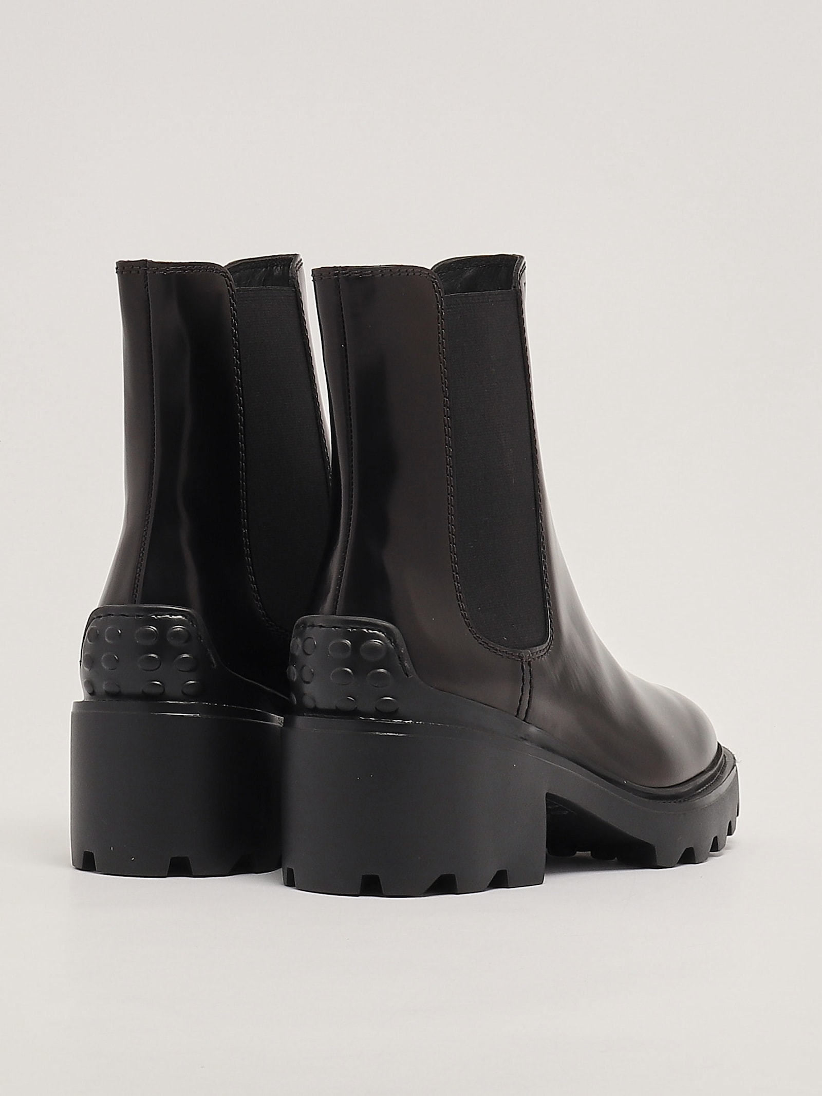 Shop Tod's Gomma Carro T60 Tronchetto Elastico Boots In Nero