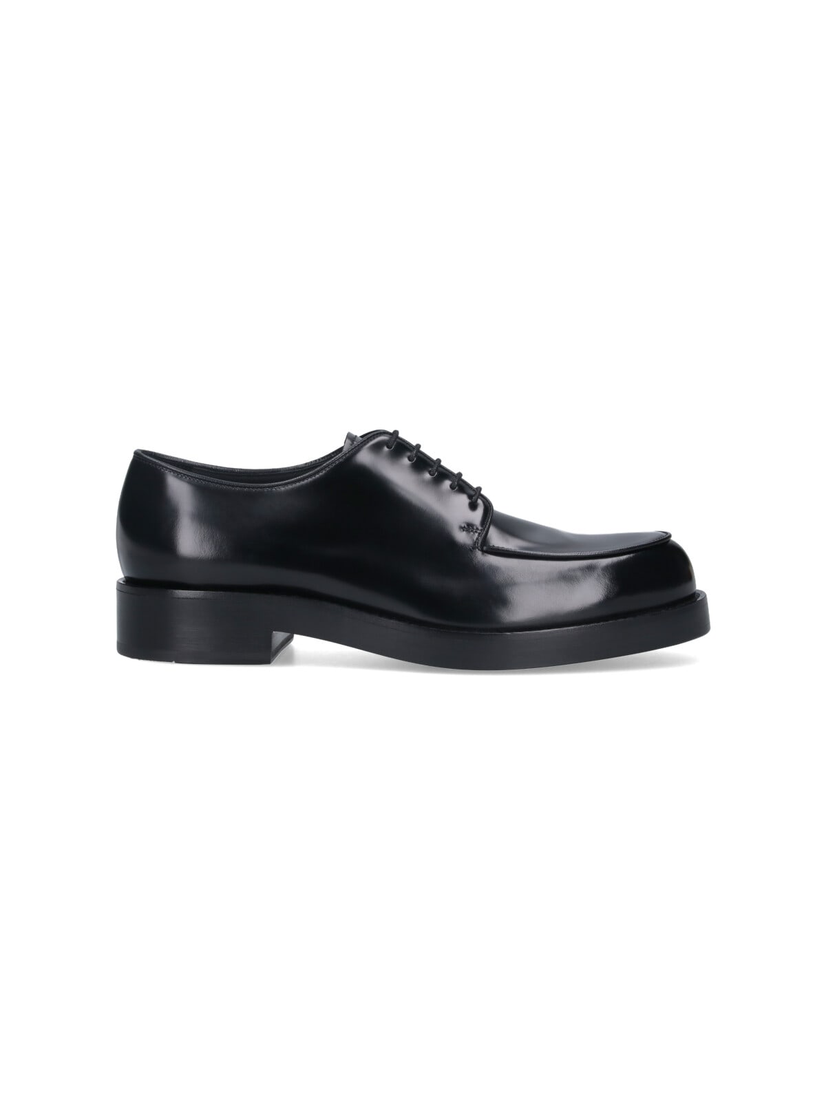 Prada Classic Derby Shoes In Black