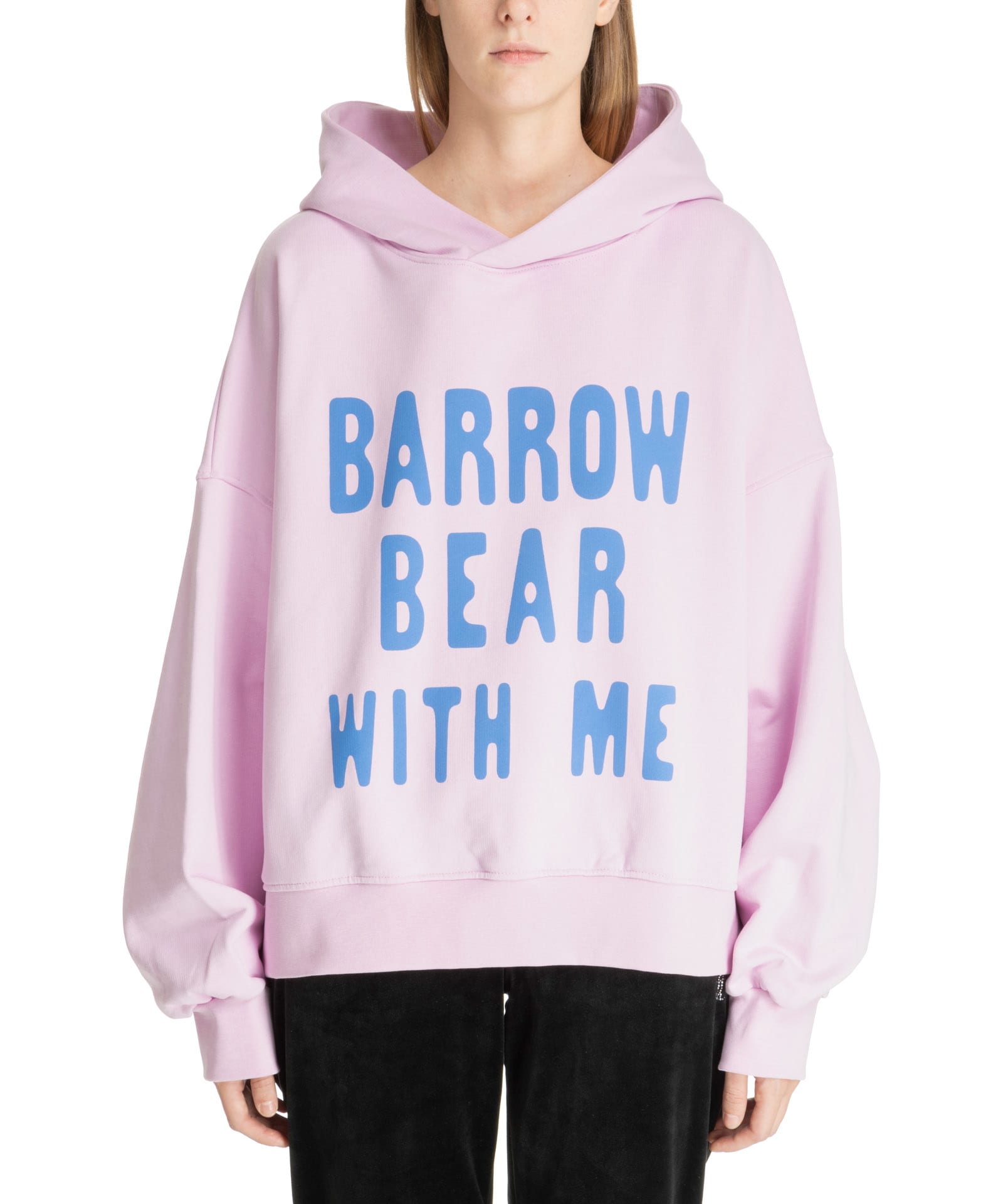Shop Barrow Cotton Hoodie In Pink Lavander