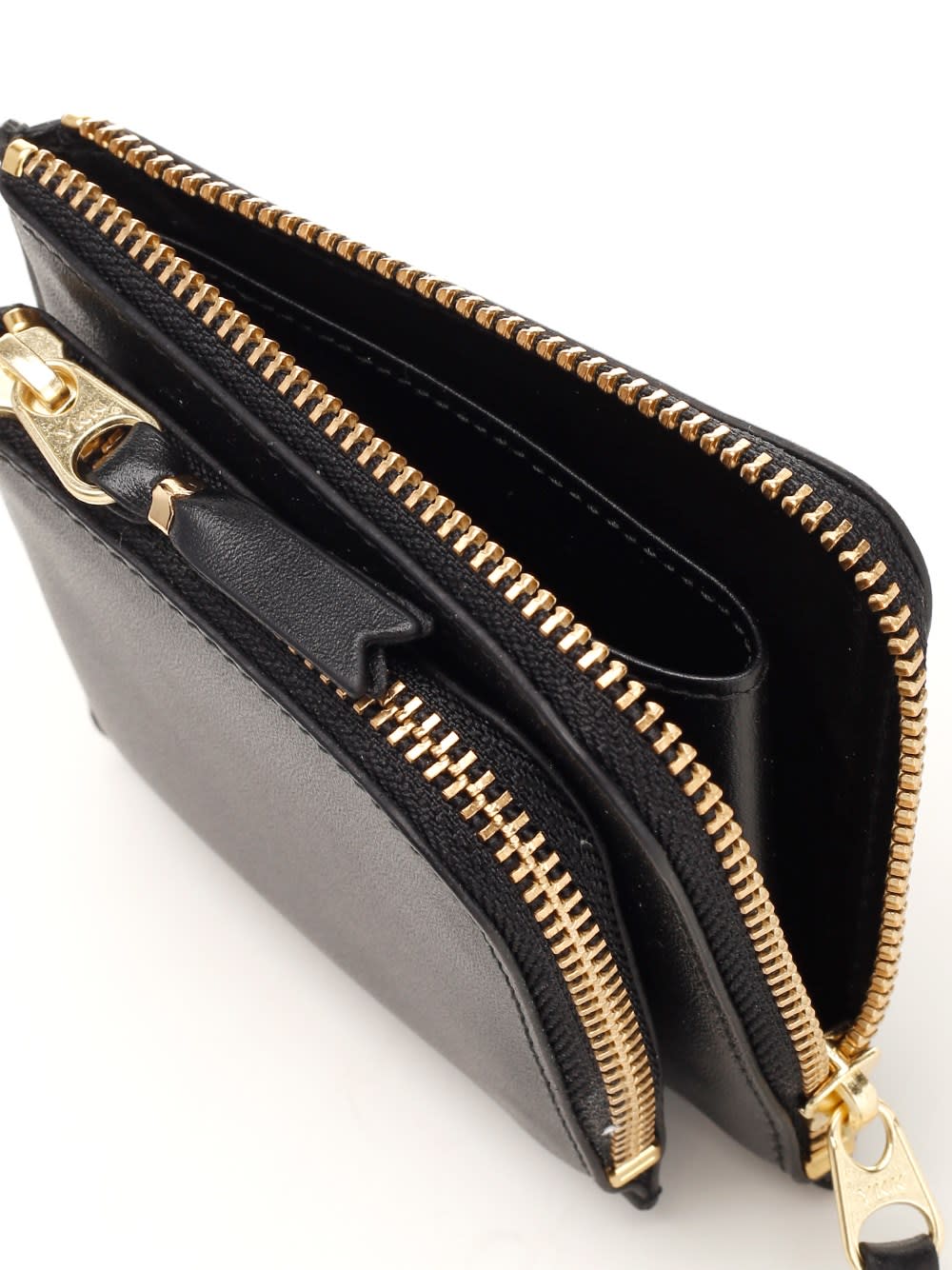 COMME DES GARÇONS BROWN DOUBLE COIN PURSE
