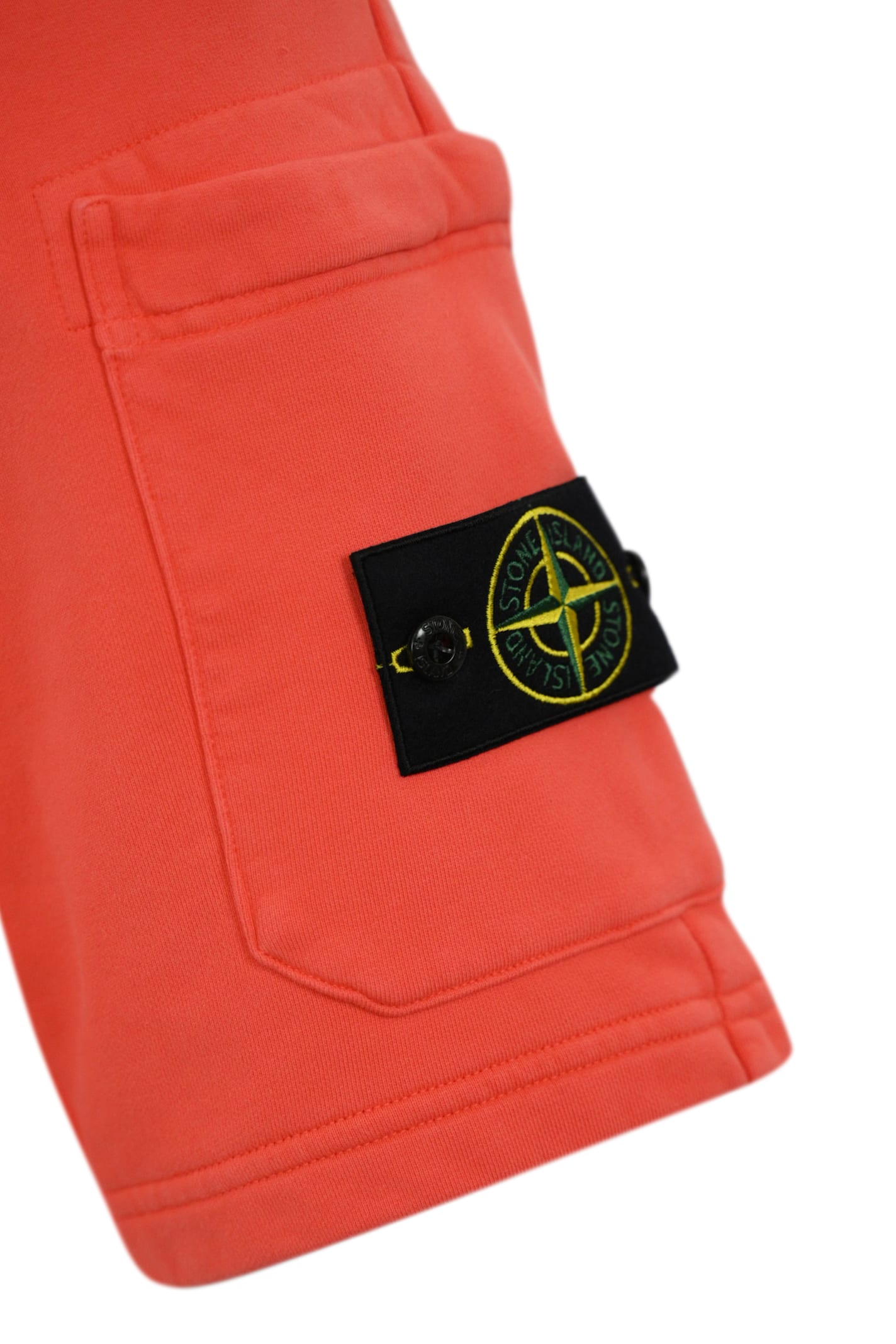 Stone Island Bermuda Shorts 6200012 In Cotton In Papaya