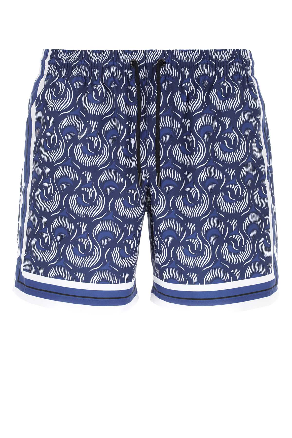 Printed Nylon Bermuda Shorts