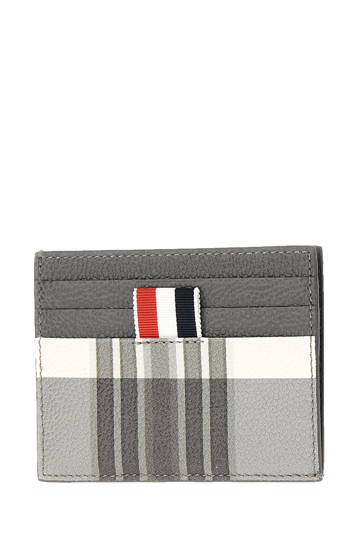 Shop Thom Browne Printed Leather Card Holder In 980