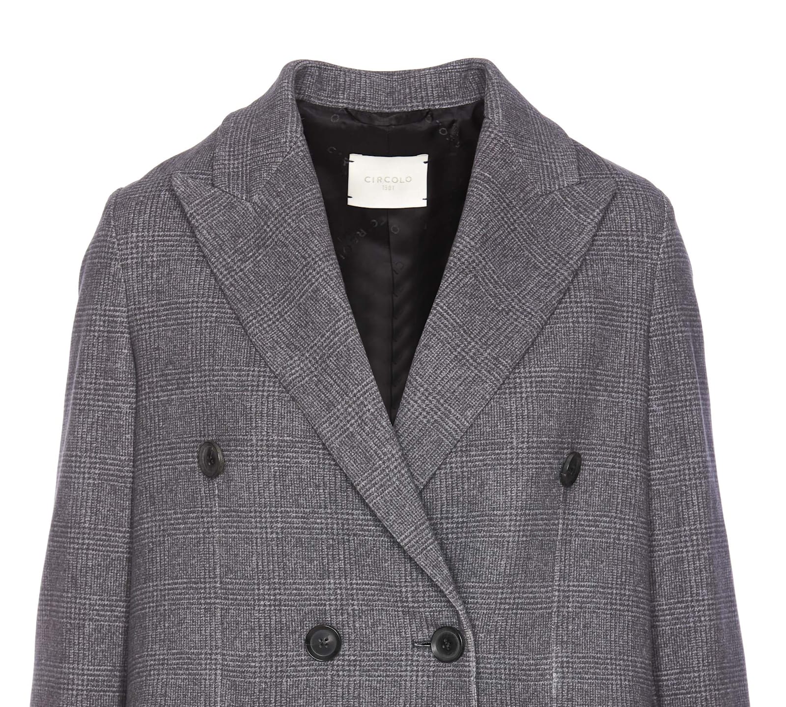Circolo 1901 Prince Of Wales Print Coat