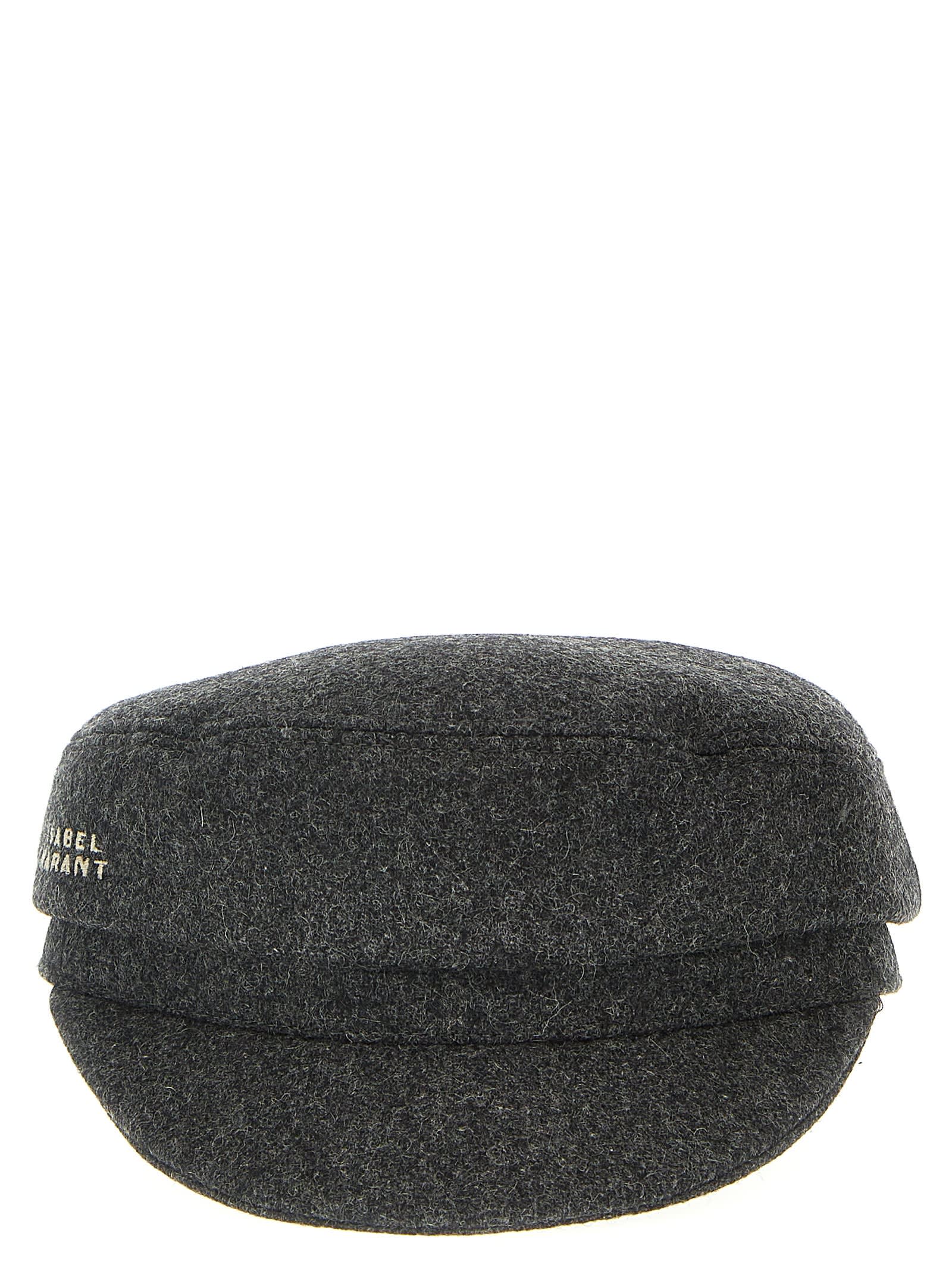Shop Isabel Marant Evie Hat In Gray