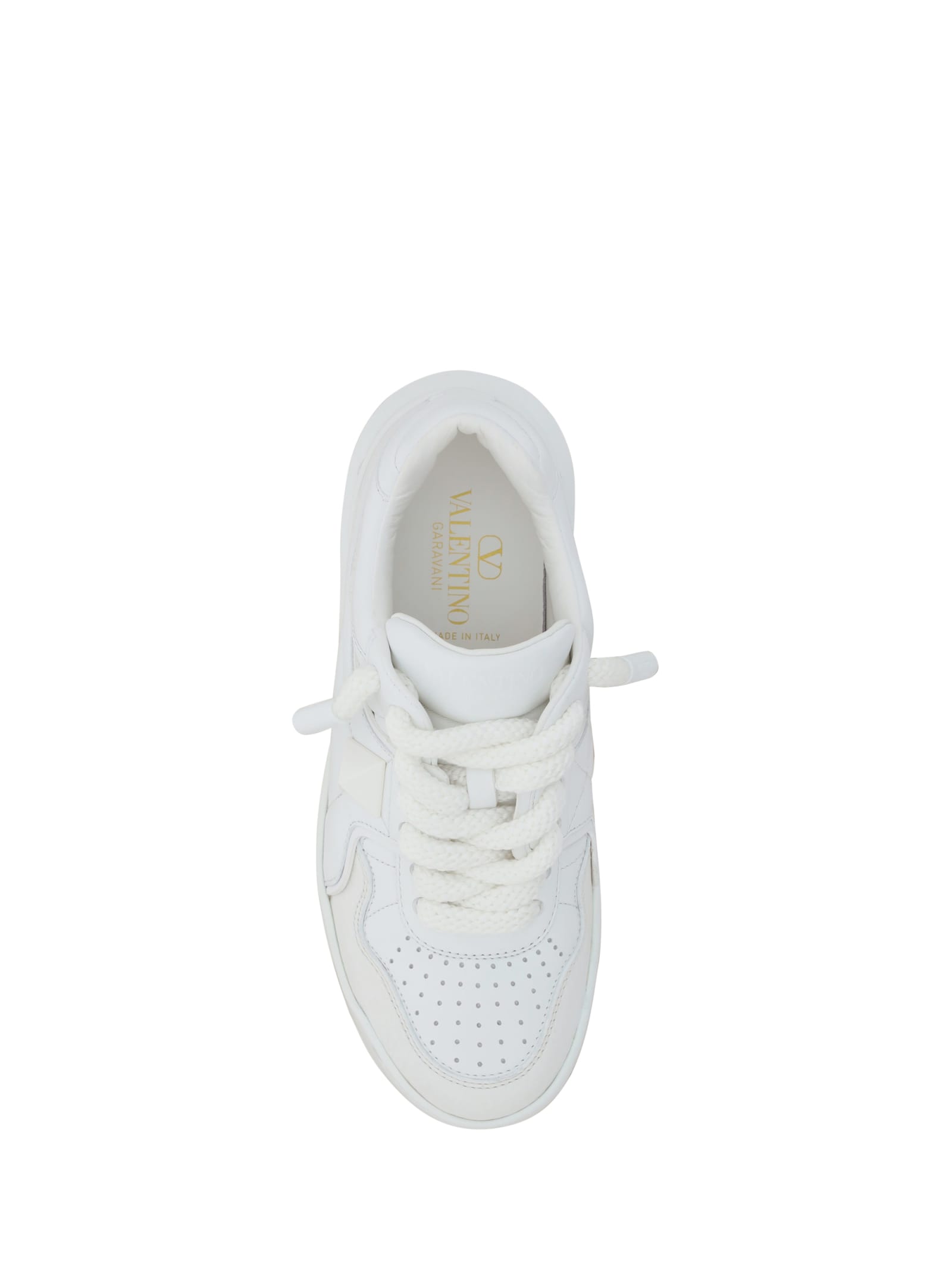 Shop Valentino Garavani One Stud Xl Sneakers In Bianco