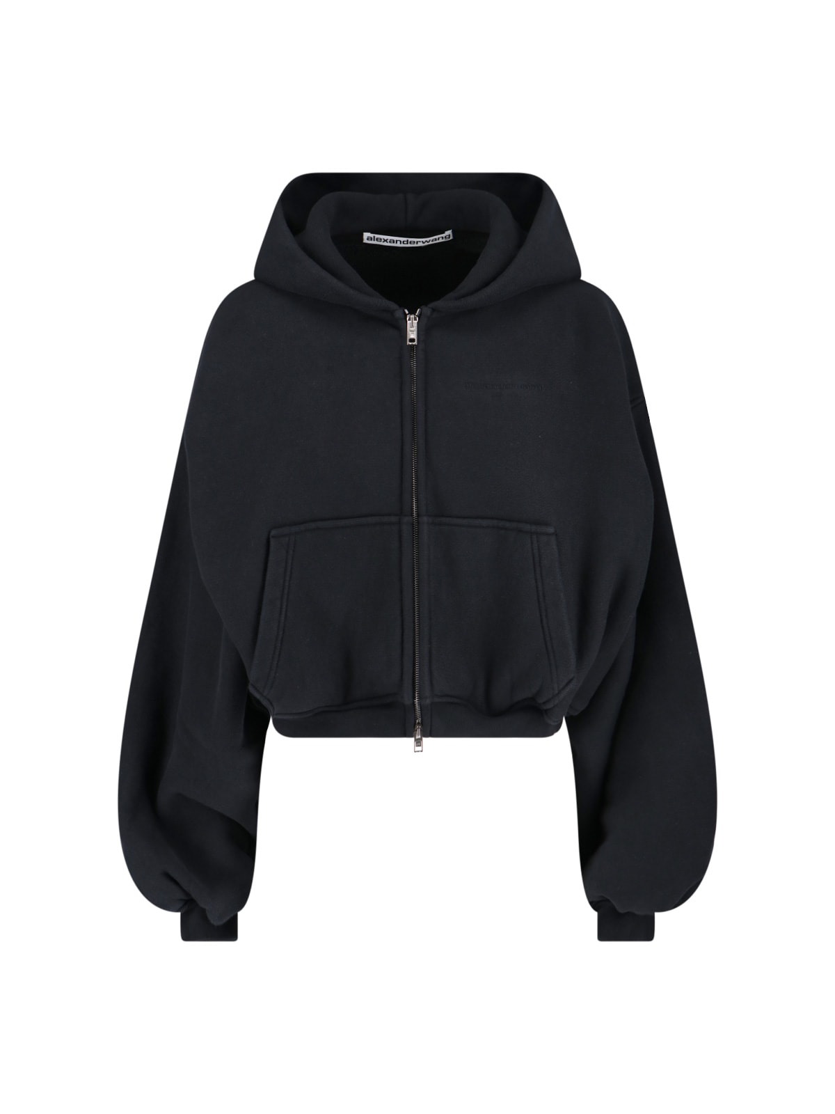 Zip Cropped Sweatshirt
