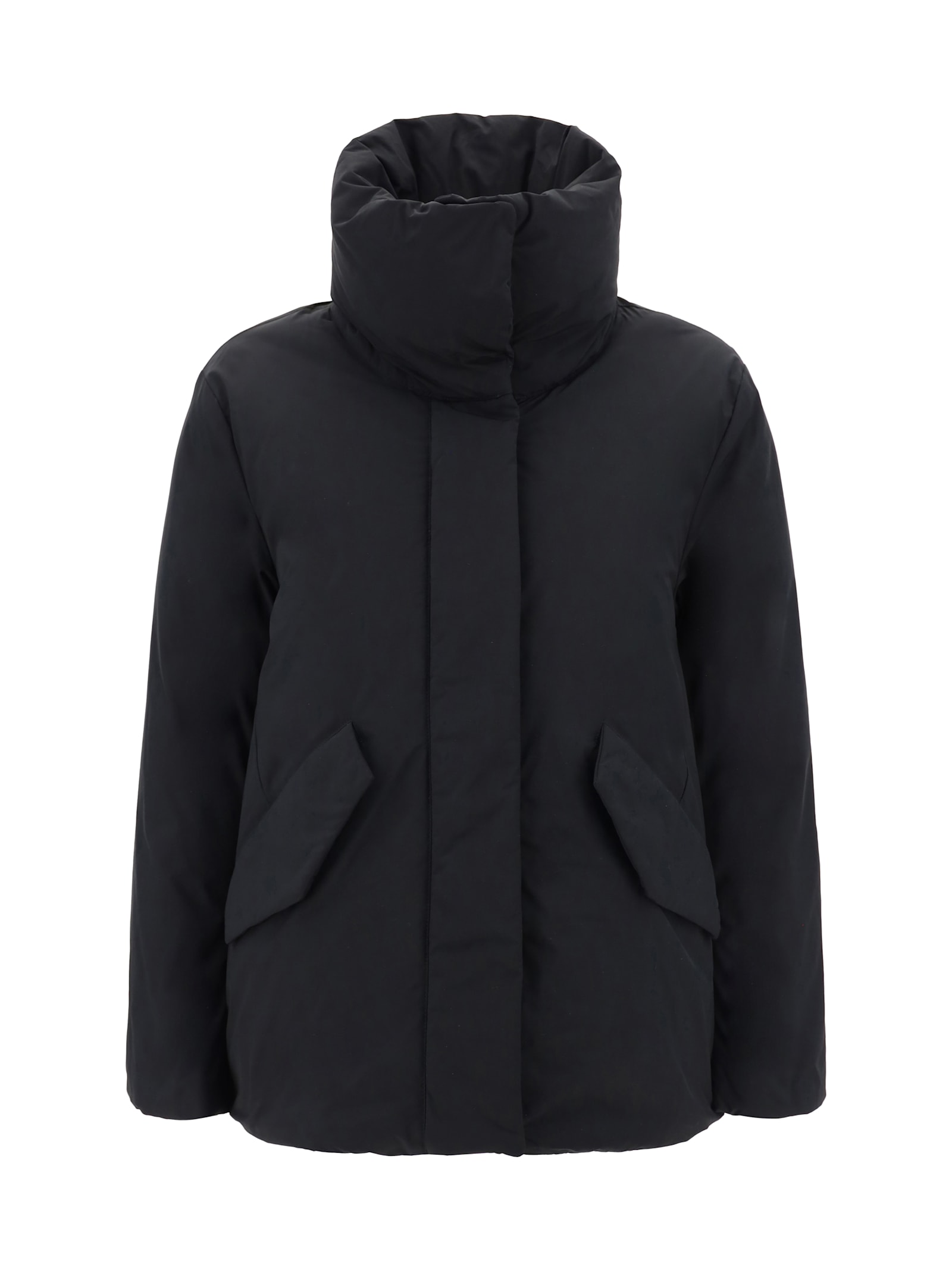 Shop Woolrich Luxury Cocoon Down Jacket In Black