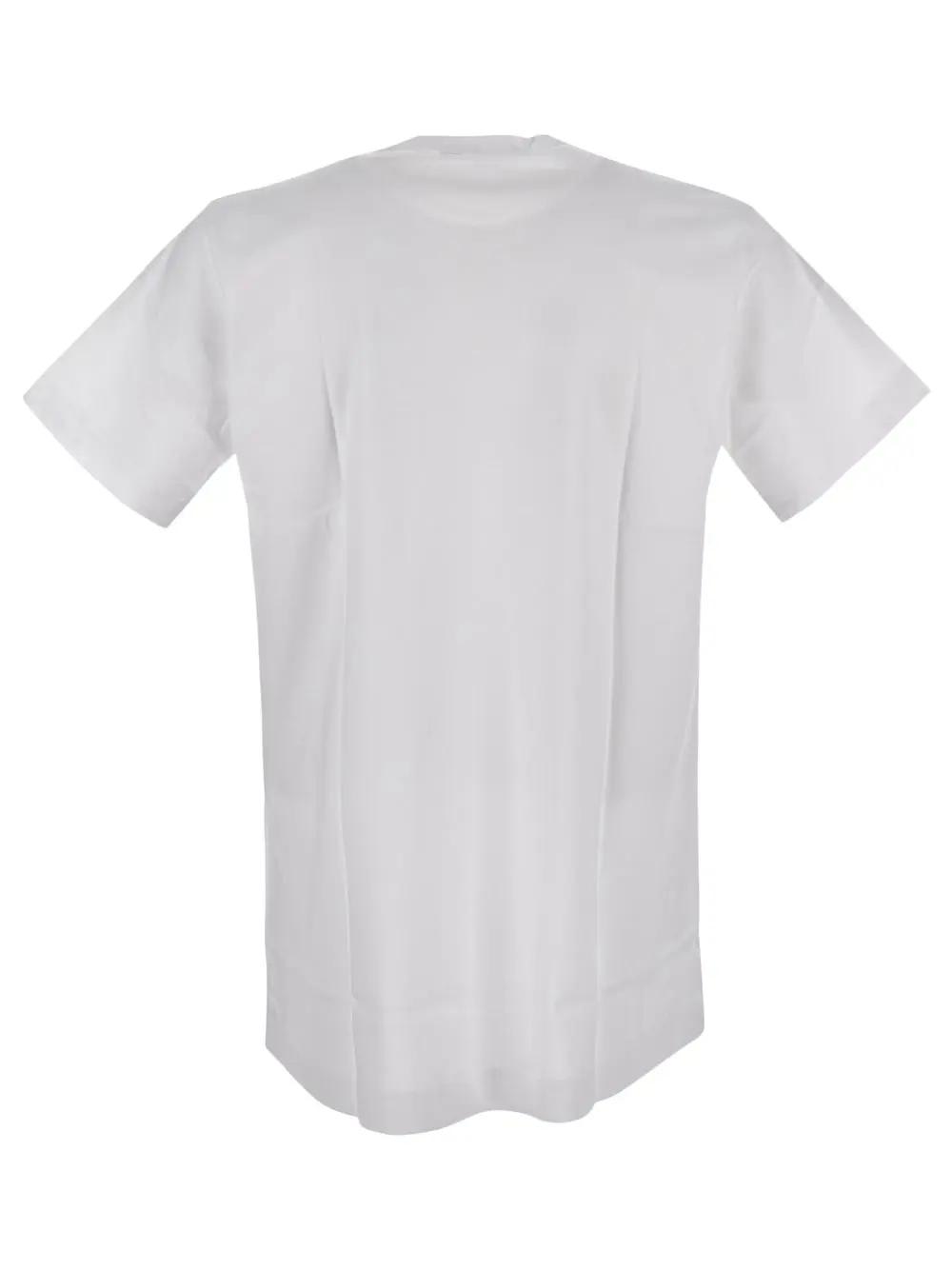 Shop Comme Des Garçons Shirt Printed T-shirt T-shirt In White