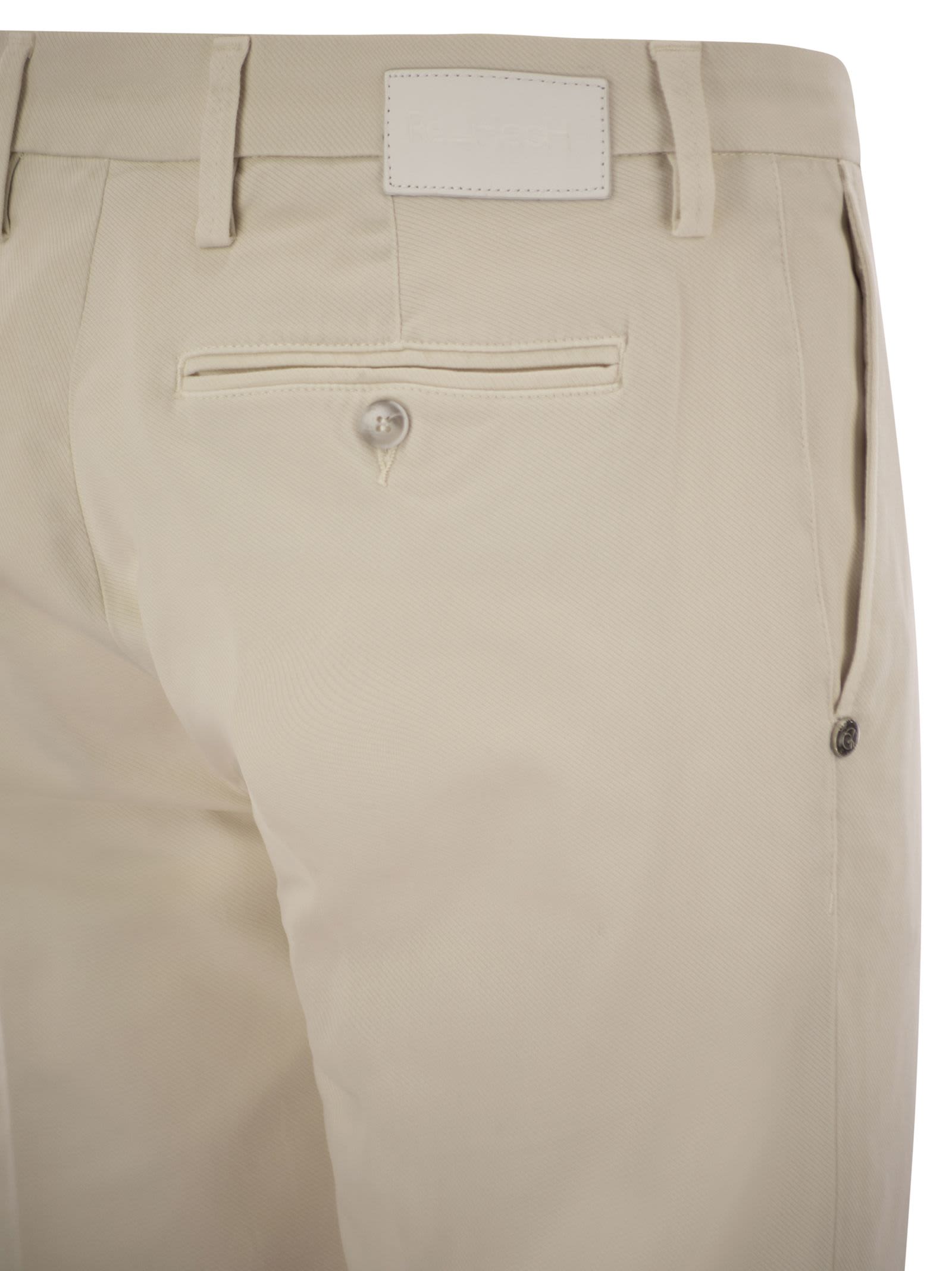 Re-hash Mucha - Stretch Cotton And Lyocell Chino In Neutral