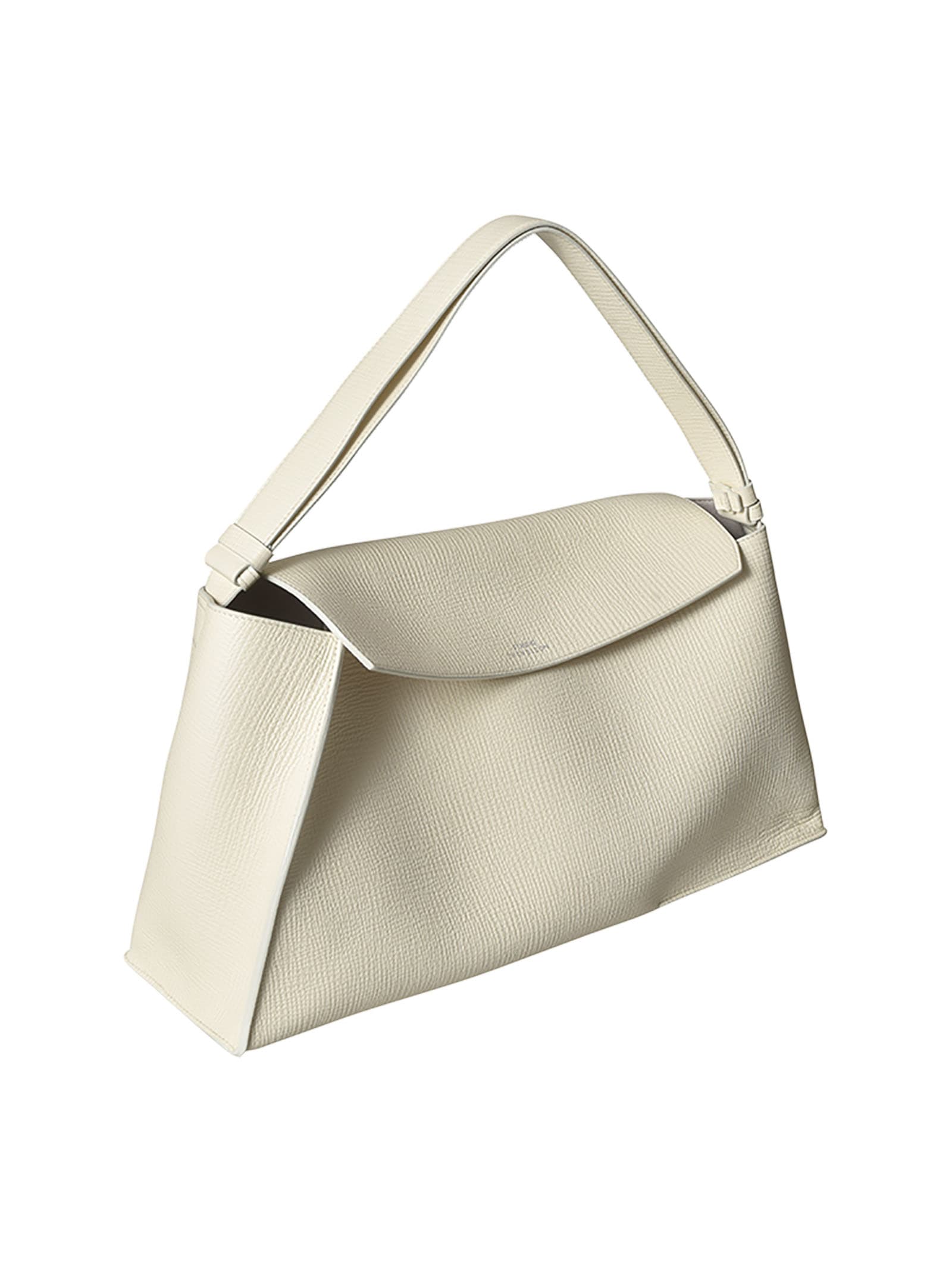 Shop Studio Nicholson Shiboru Shoulder Bag In Parchment