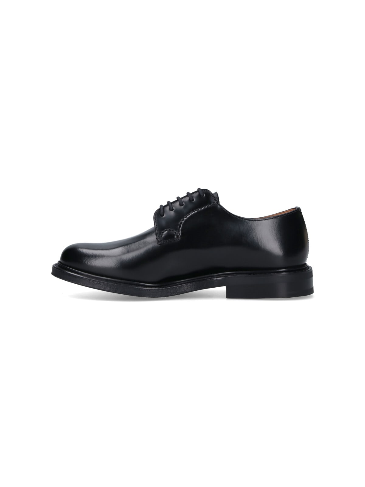 Church's Black Leather Lace Up Shoes In Black