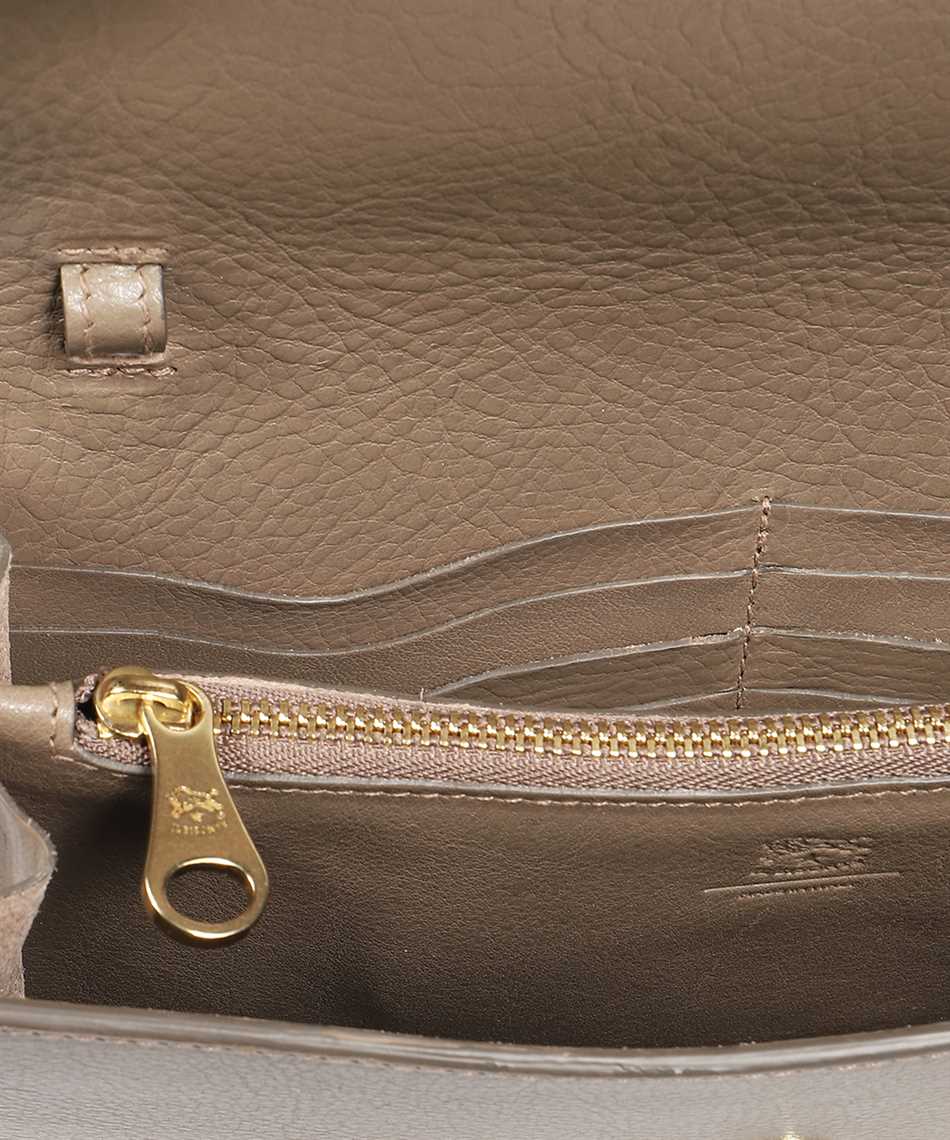 Il Bisonte Leather Clutch In Gray