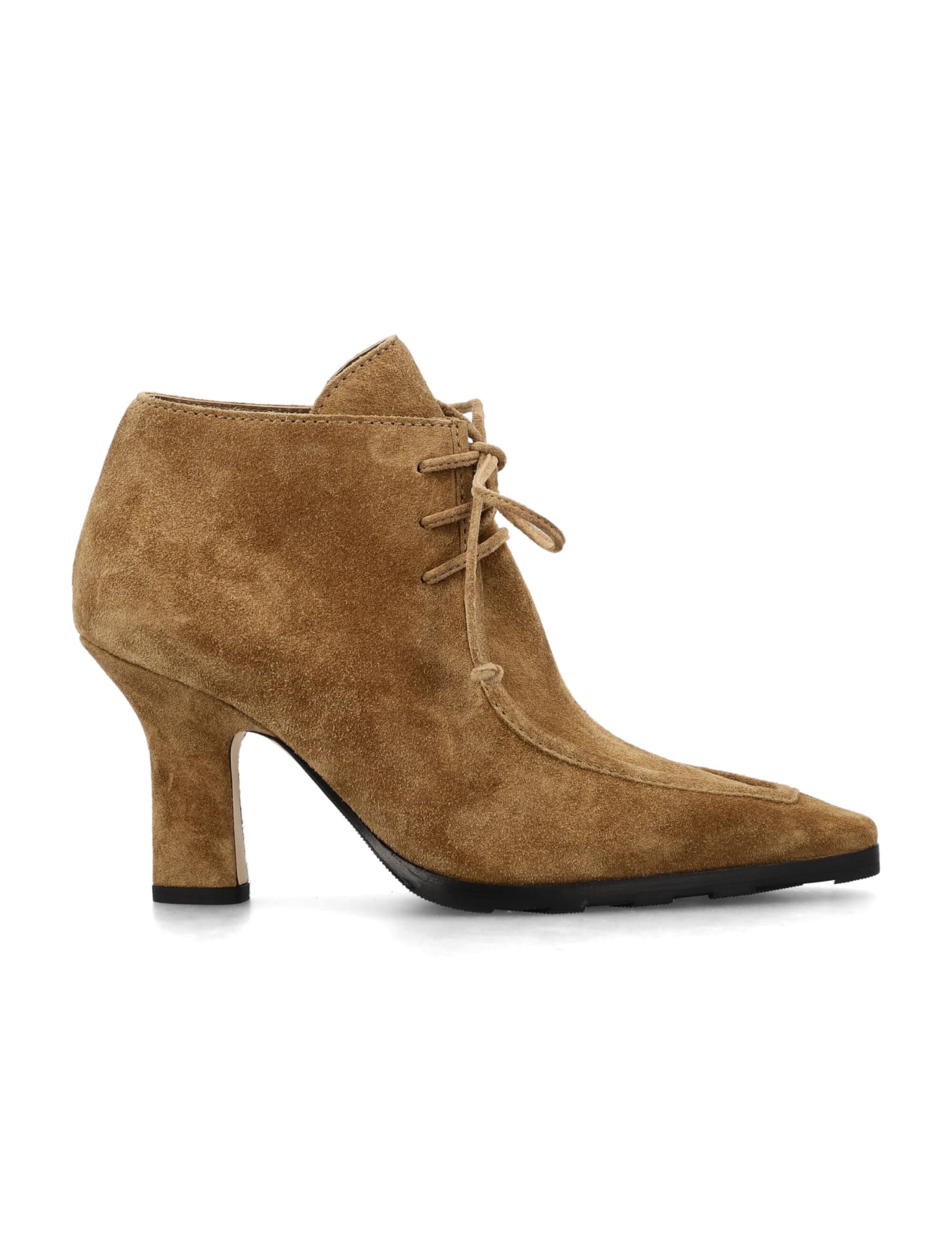 BURBERRY SOVEREIGN SUEDE LACE-UP BOOTIES
