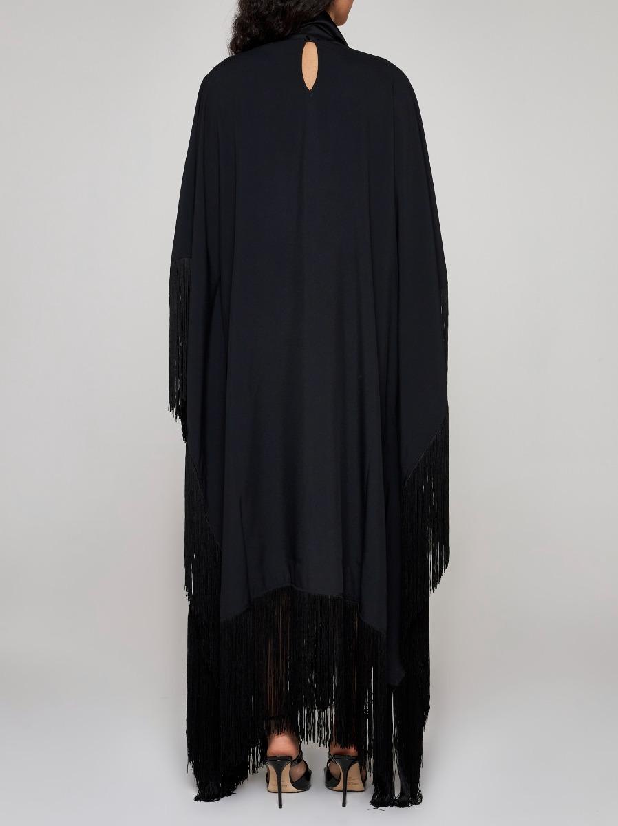 Shop Taller Marmo Mrs. Ross Viscose-blend Kaftan In Nero