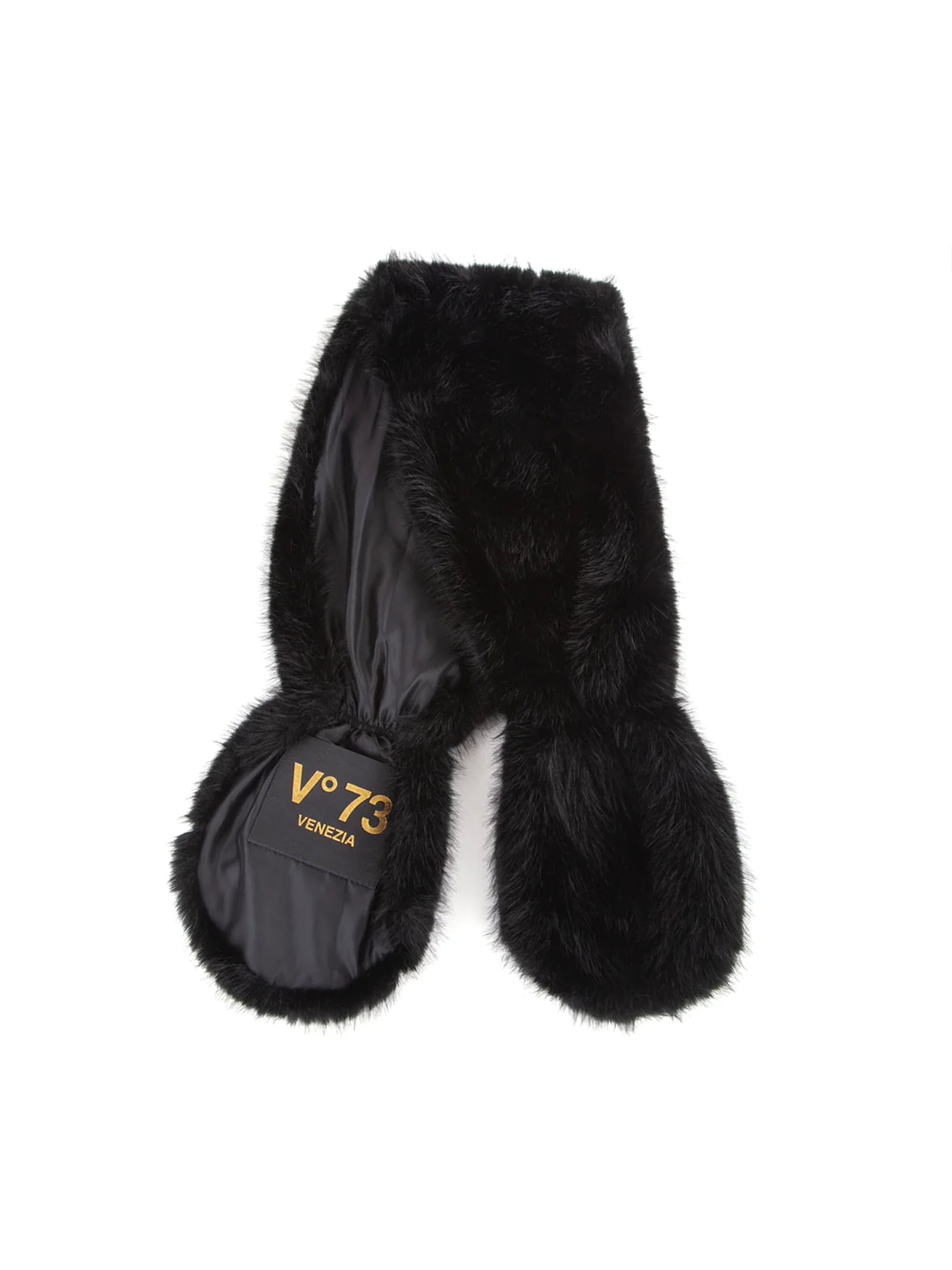 V73 Faux Fur Stole Jane In Black
