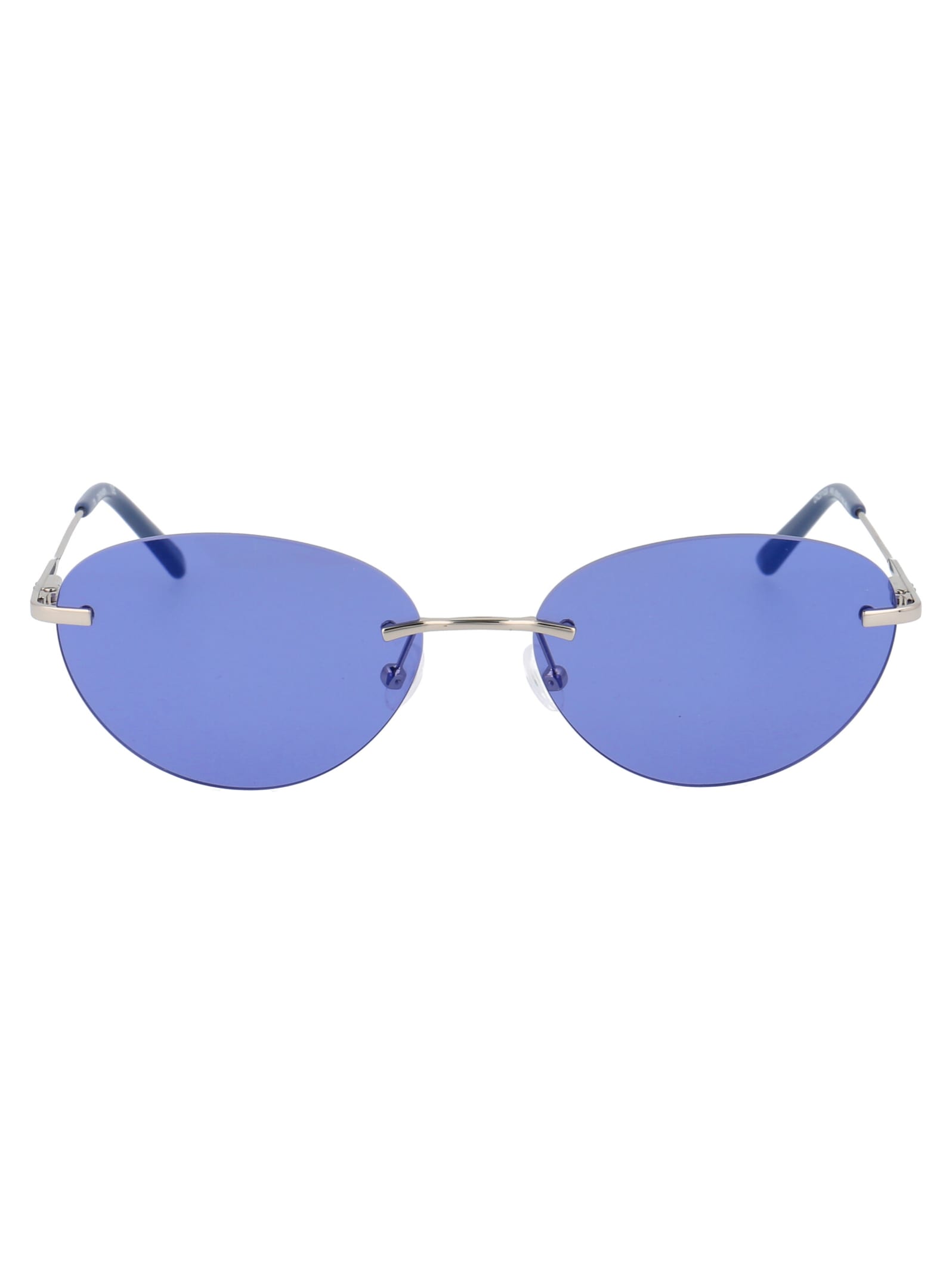 Calvin Klein Ck20102s Sunglasses In 445 Cornflower Mirror