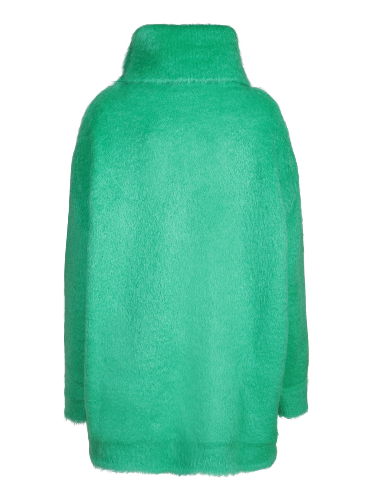 Shop Gucci Brushed Mohair Dress In Green