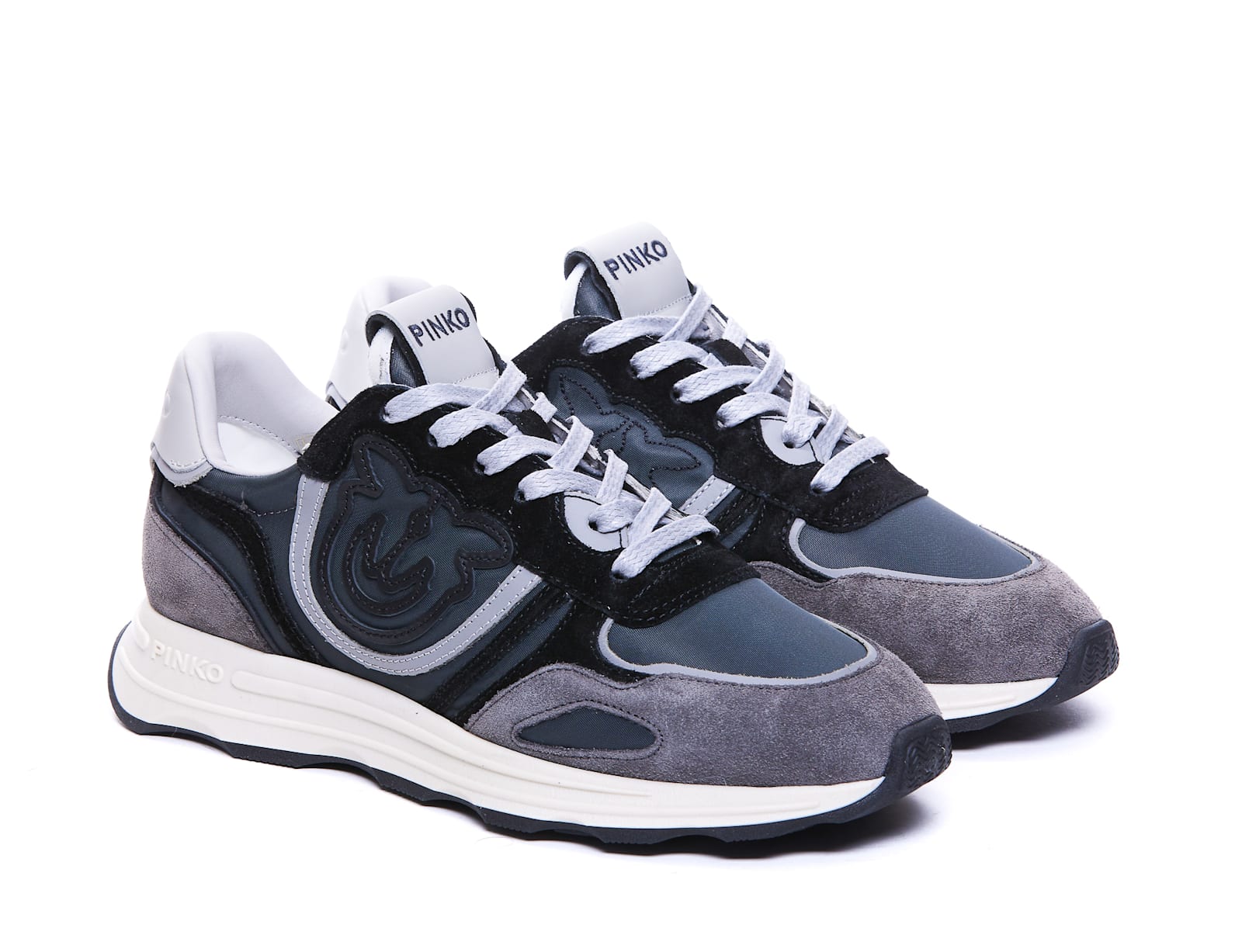 Shop Pinko Zoe Sneakers In Grey