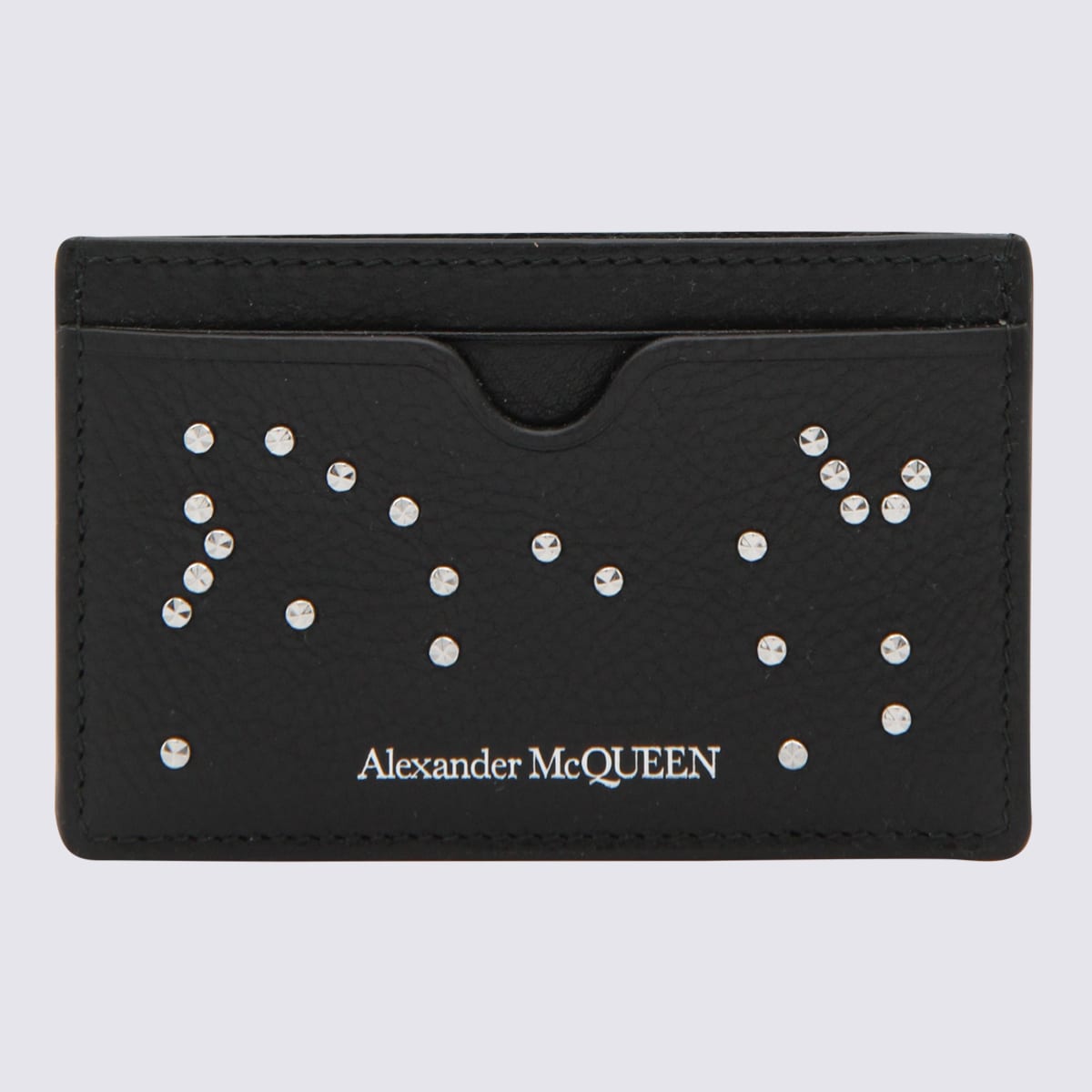 Alexander Mcqueen Black Leather Cardholder