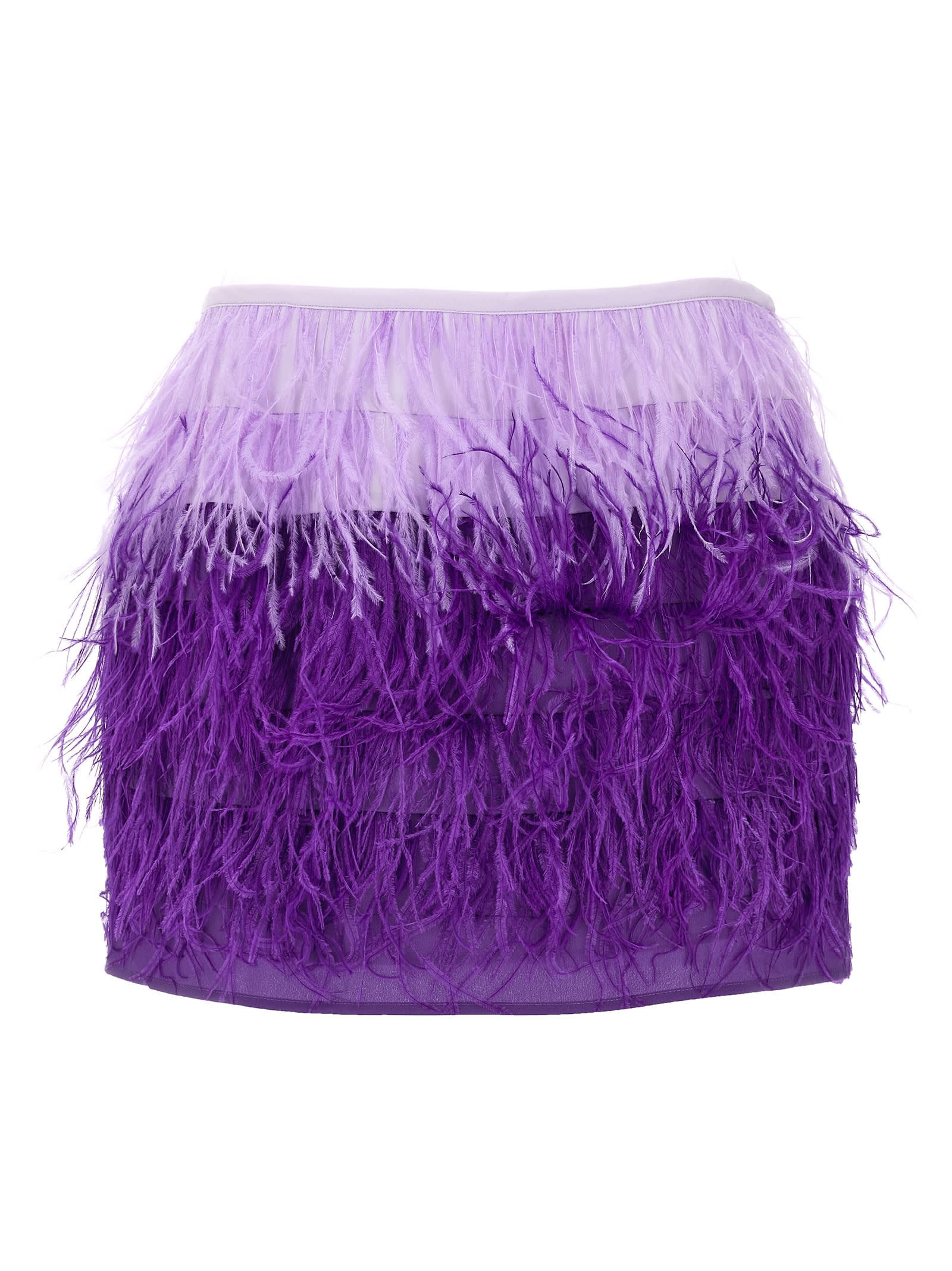 Shop Twinset Myfo Mini Skirt In Purple