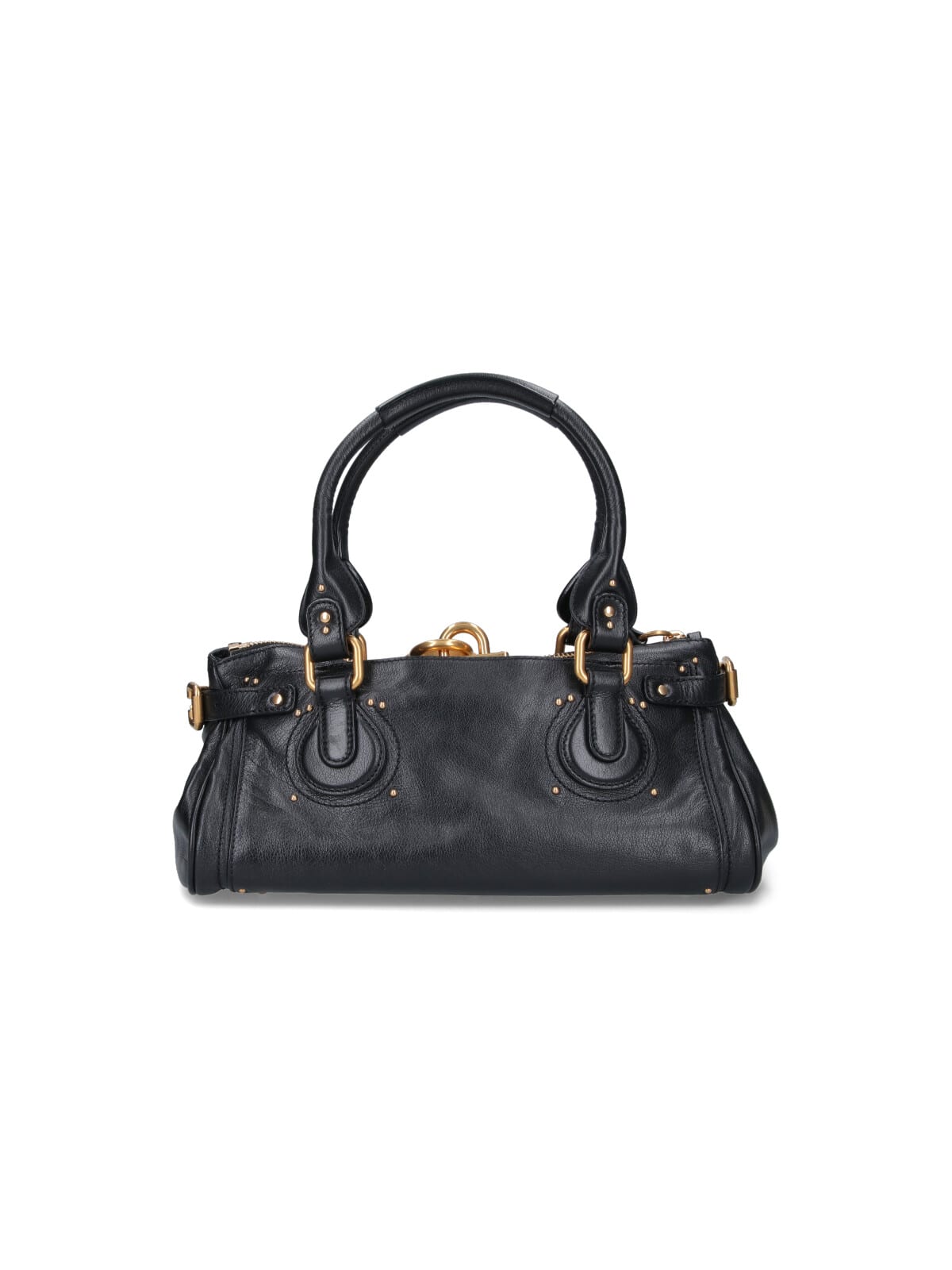 Chloé Paddington Bag In Grained Buffalo Leather In Black