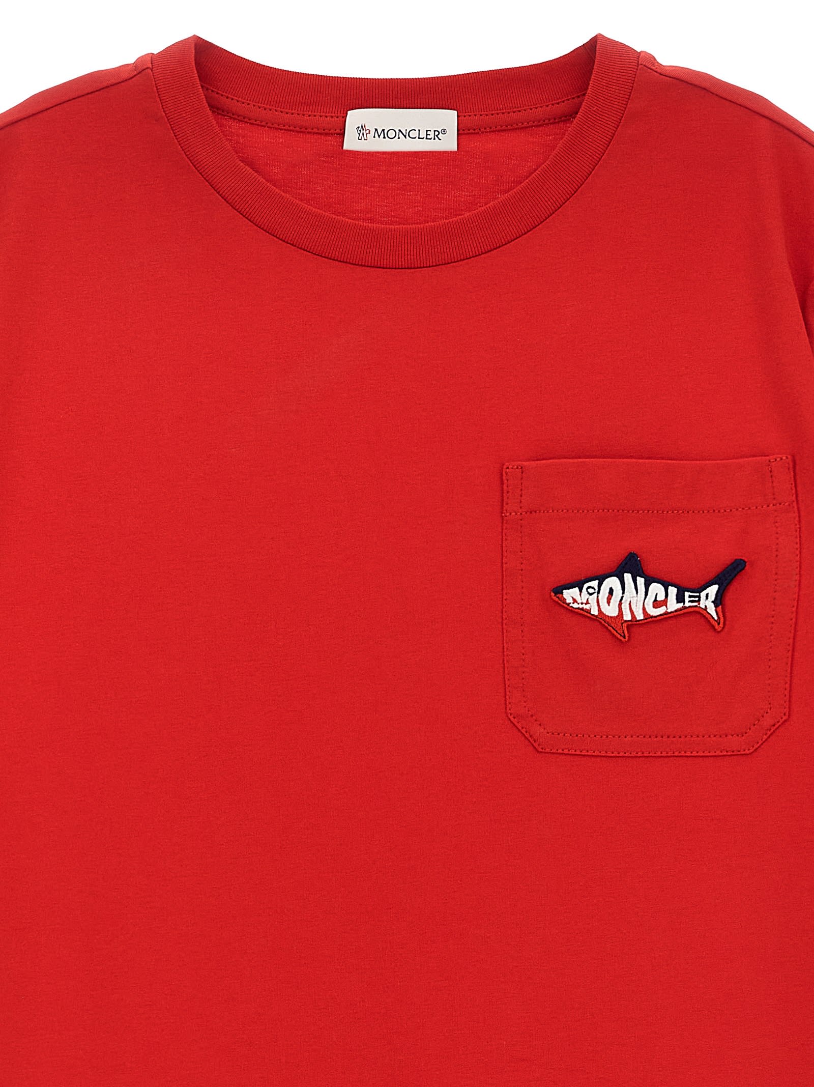 Moncler Squalo T-shirt In Red