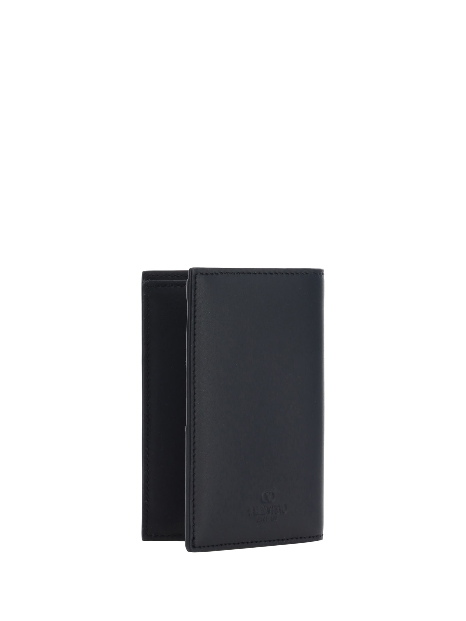 Valentino Garavani Wallets In Nero/bianco