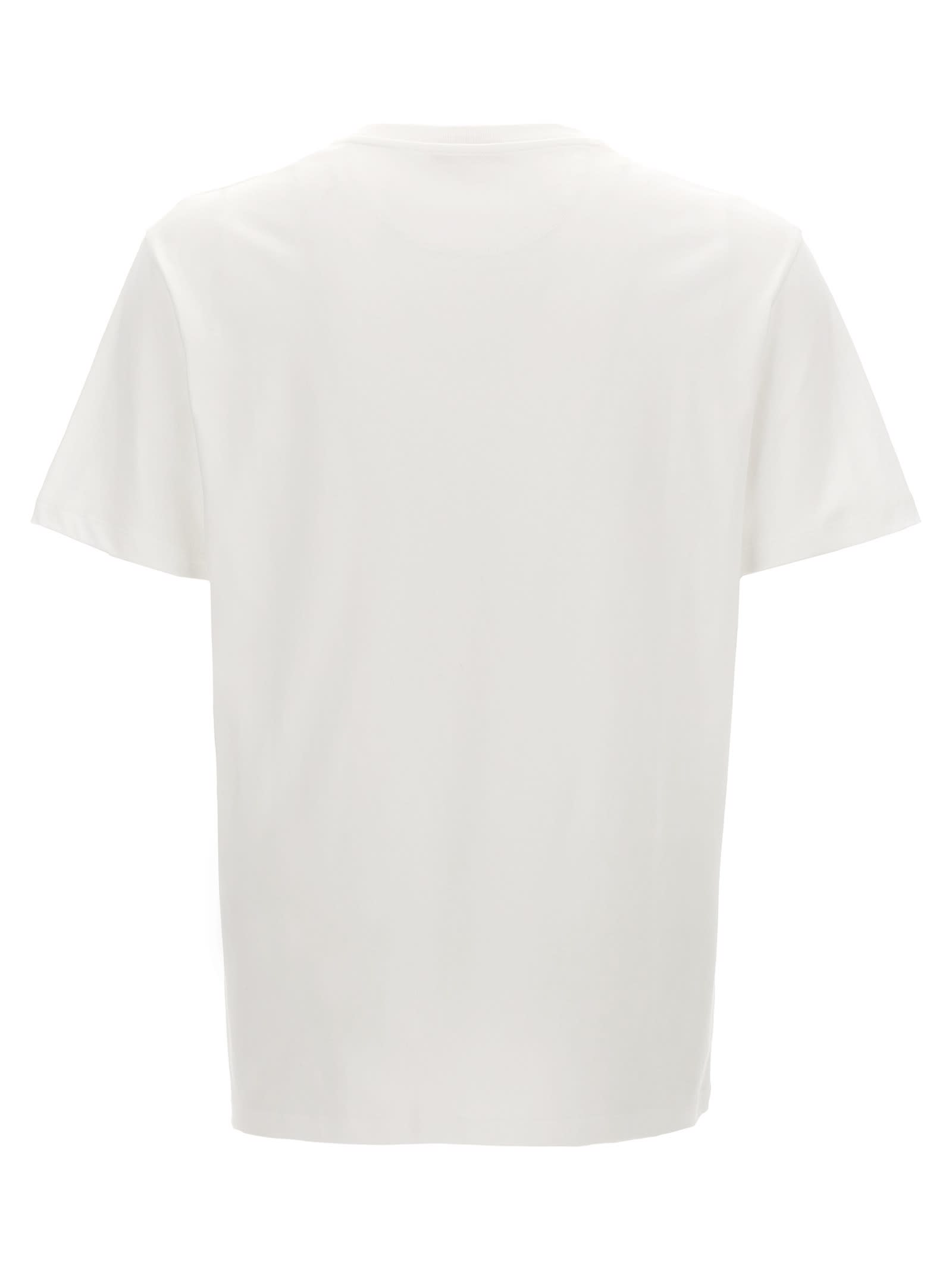 Shop Valentino Vlogo Signature T-shirt In White