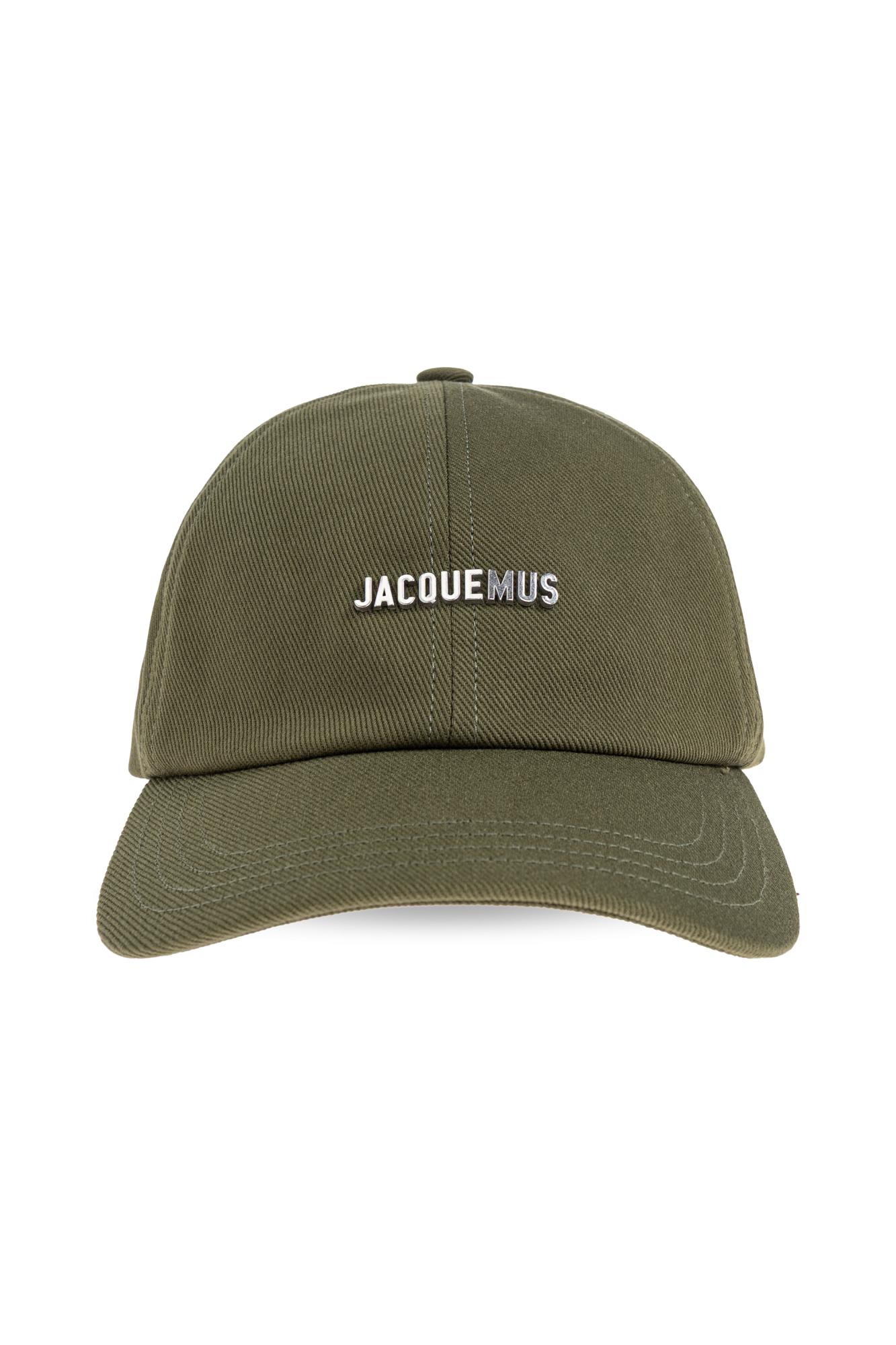 Jacquemus The Gadjo Logo-plaque Baseball Cap In Green