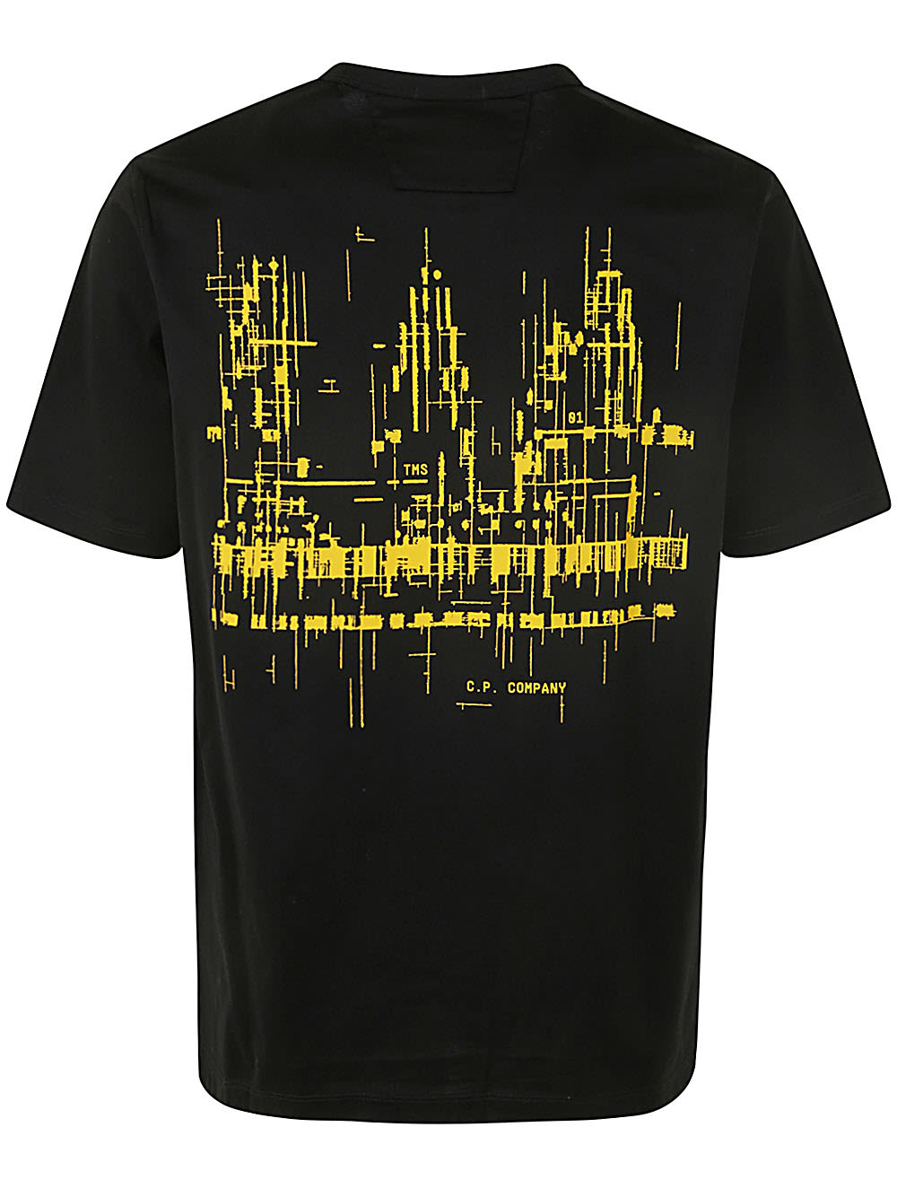 Shop C.p. Company Metropolis Series Mercerized Jersey Logo Graphic T-shirt In Black