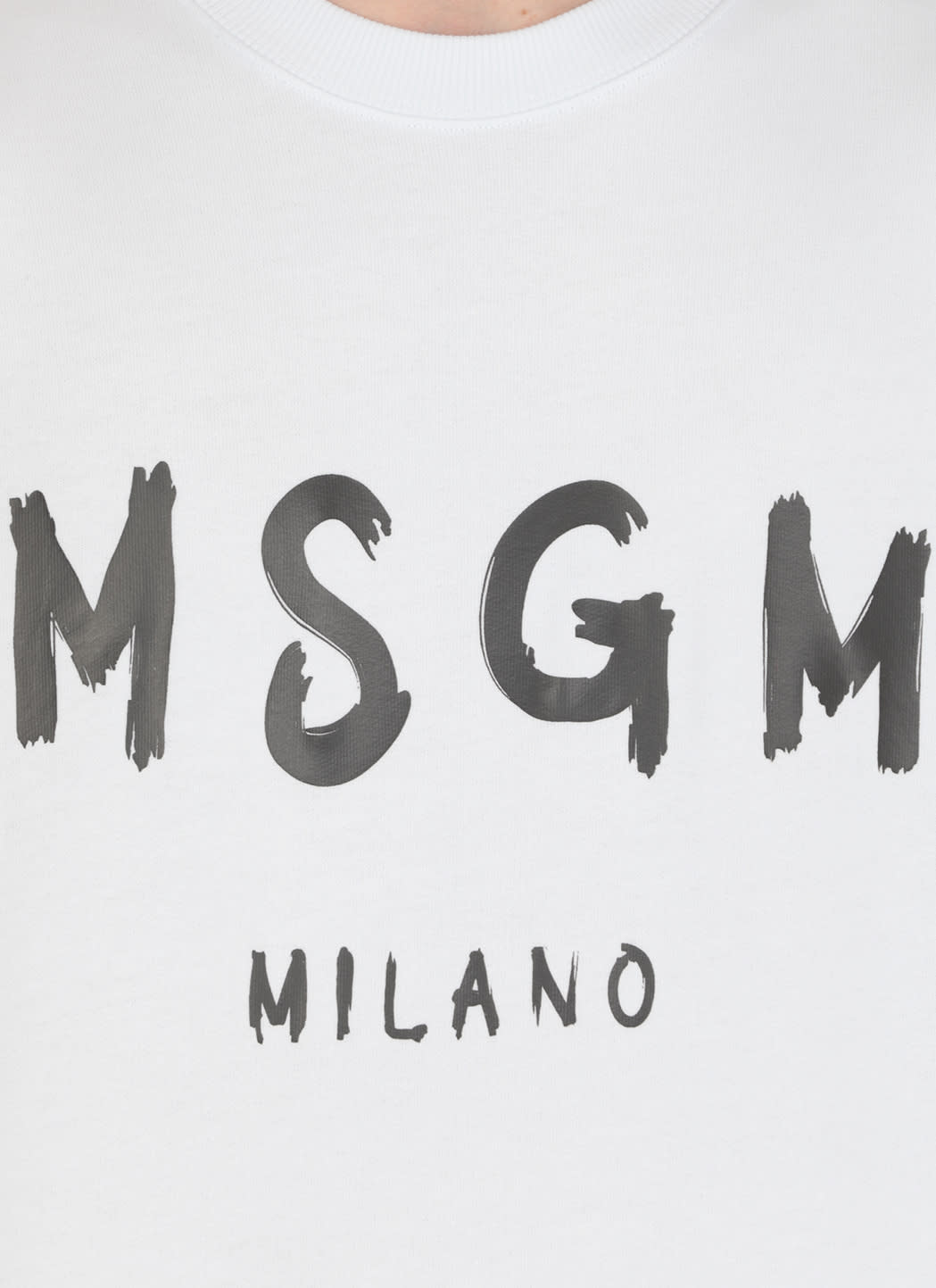 Shop Msgm Sweatshirt With Logo In White