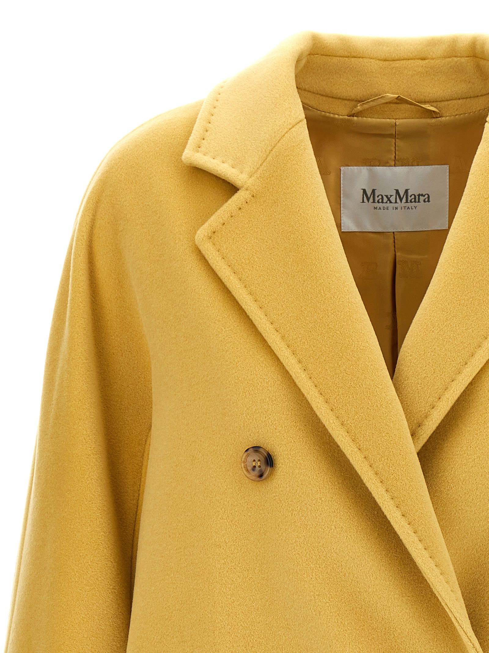 Max Mara 101801 Icon Coat Coats And Trench Coats Yellow In Yellow
