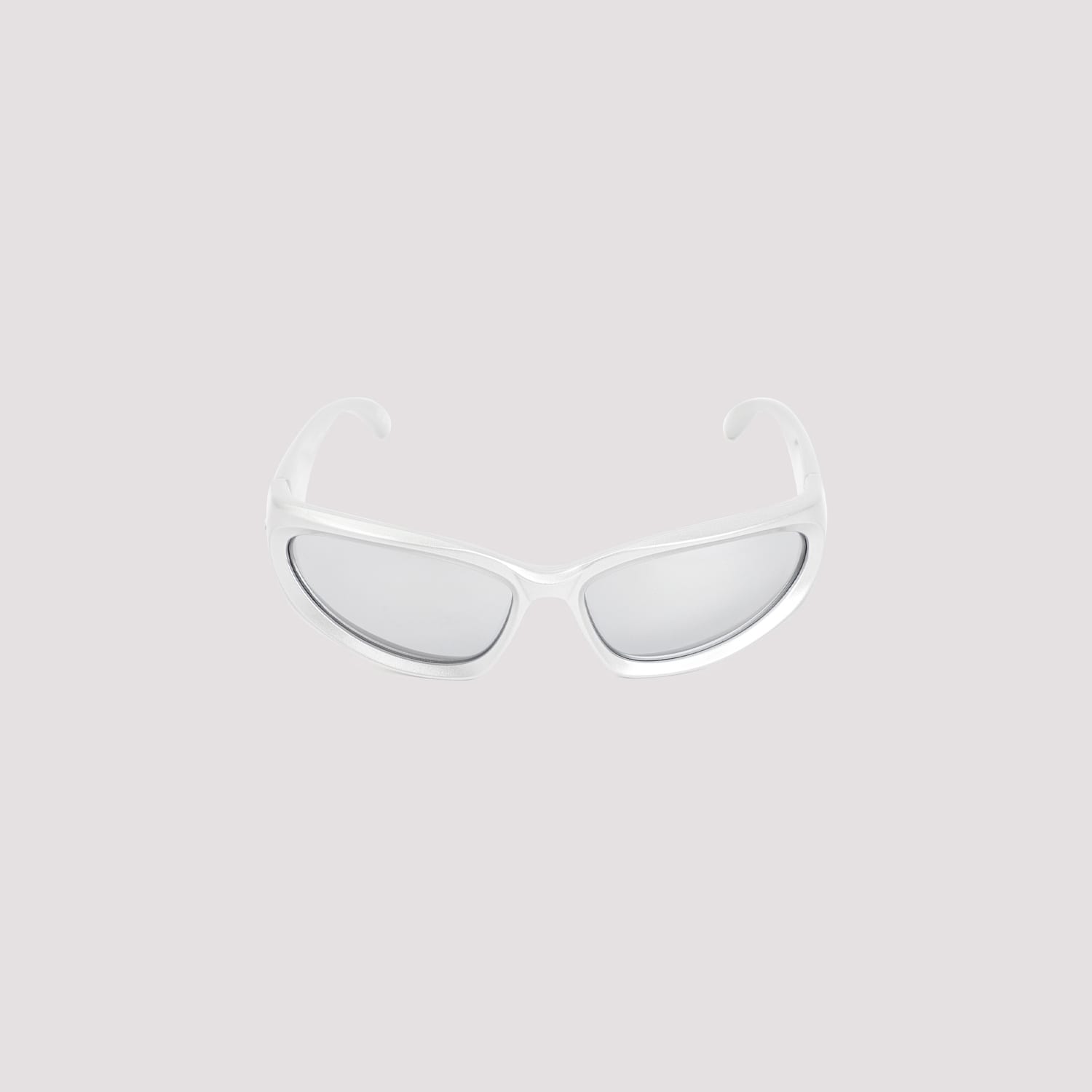 Balenciaga Swift Oval Sunglasses Women In White