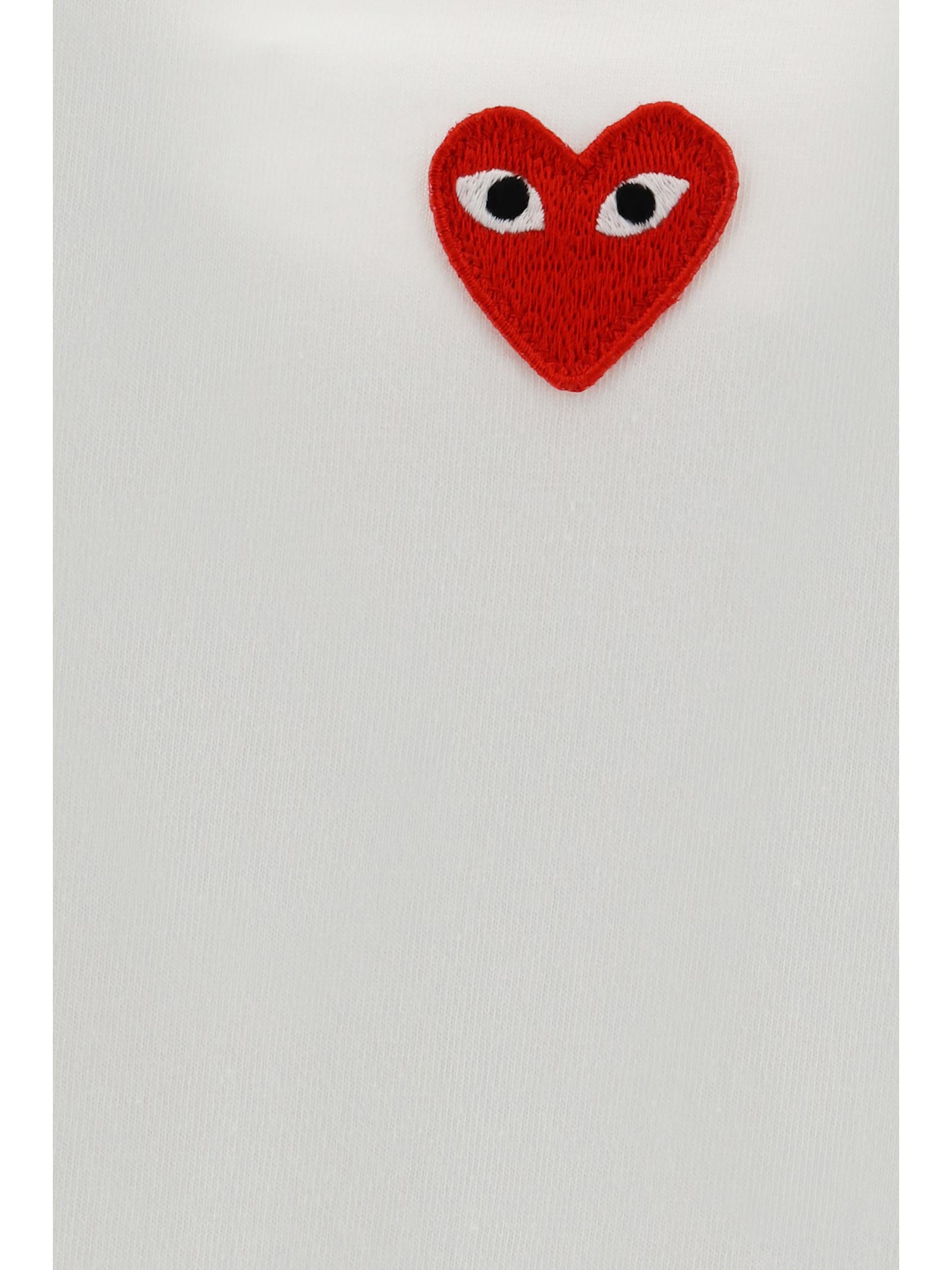 Comme Des Garçons Play T-shirt In White