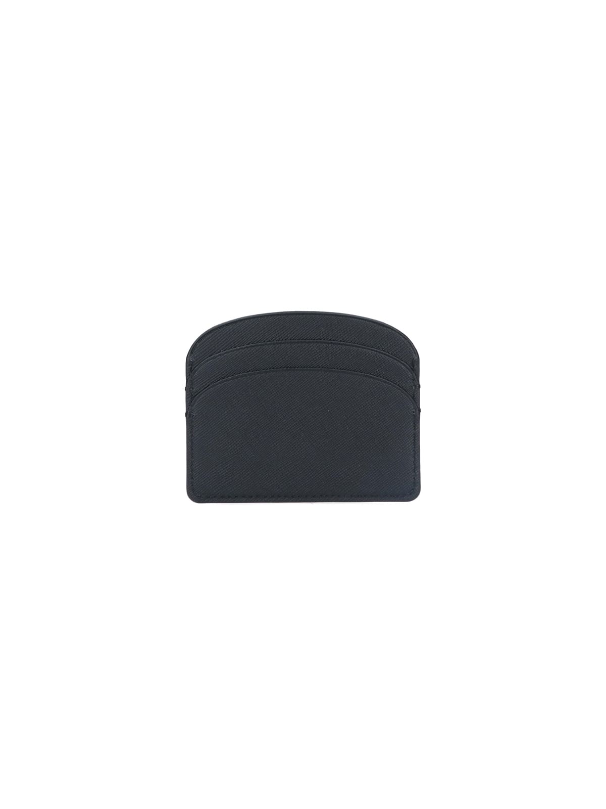 Apc A.p.c. Demi Lune Cardholder In Black