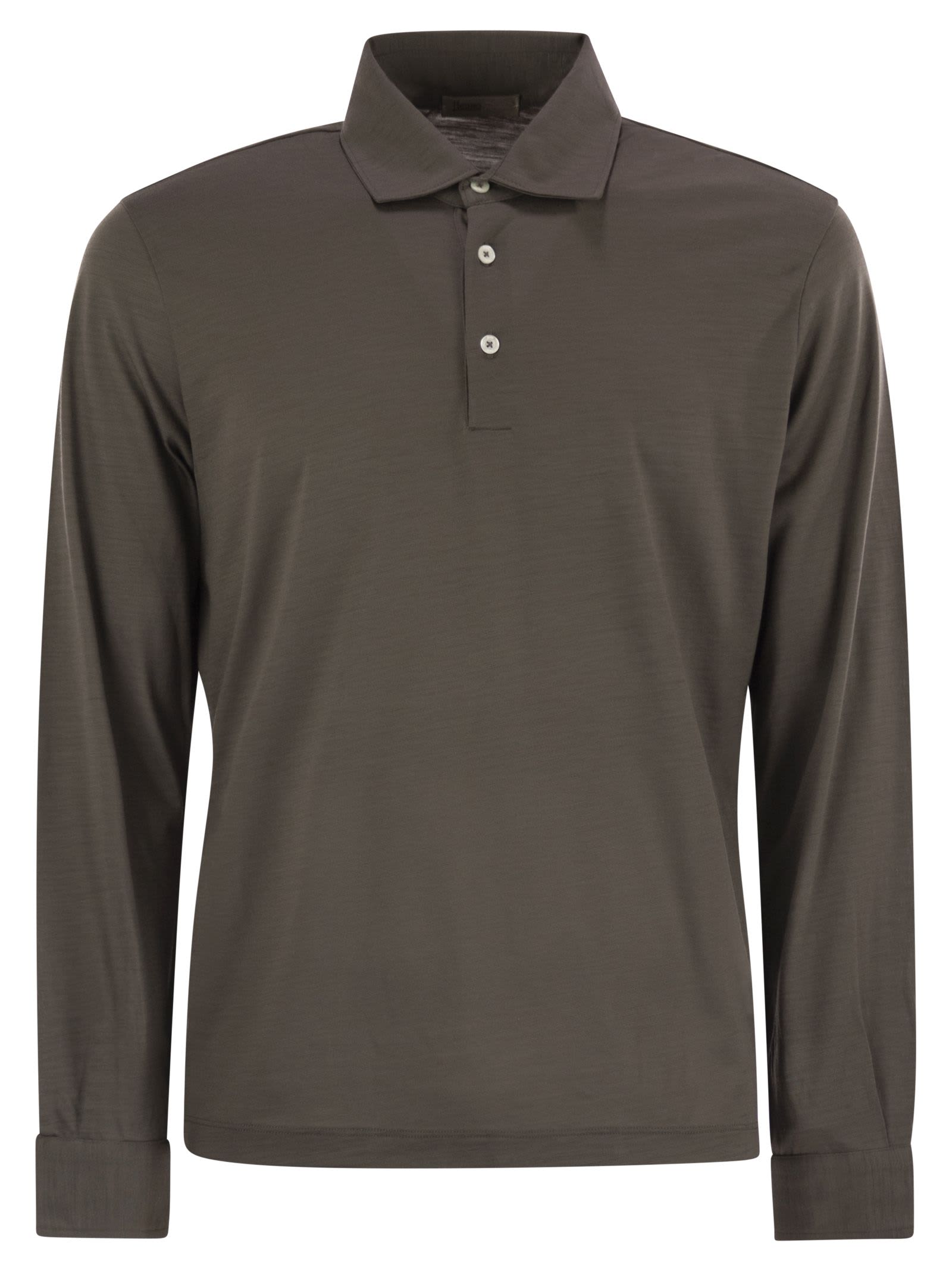 Resort Polo Shirt In Soft Wool Knit