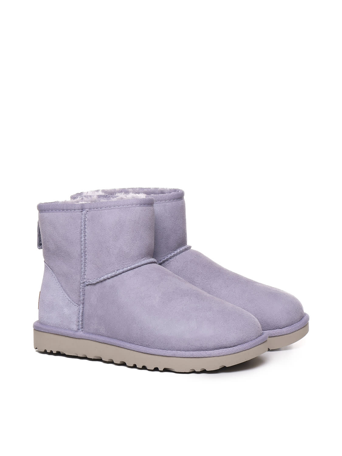 Shop Ugg Classic Mini Boots In Grey