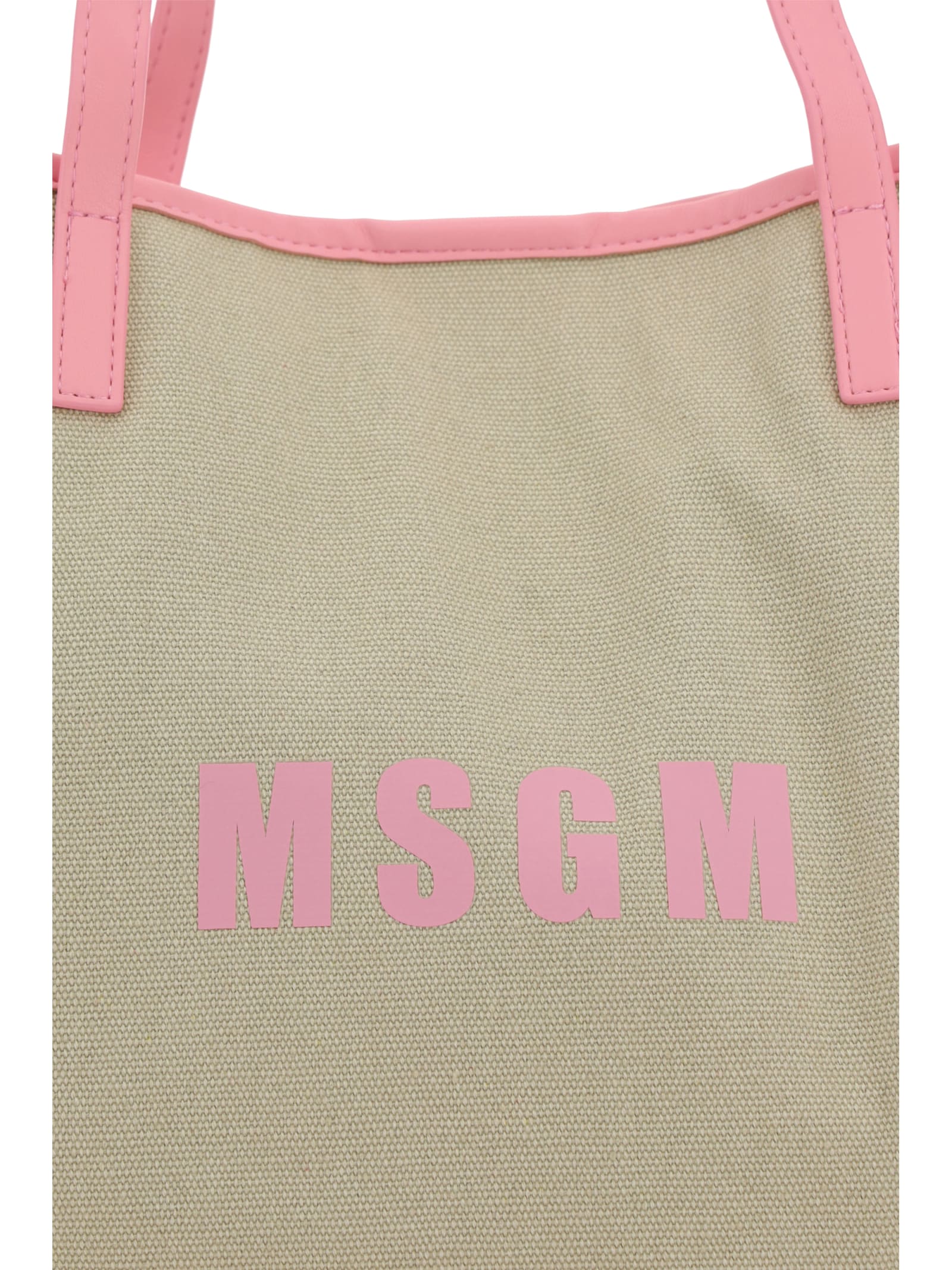 Shop Msgm Medium Shopping Shoulder Bag In Pink