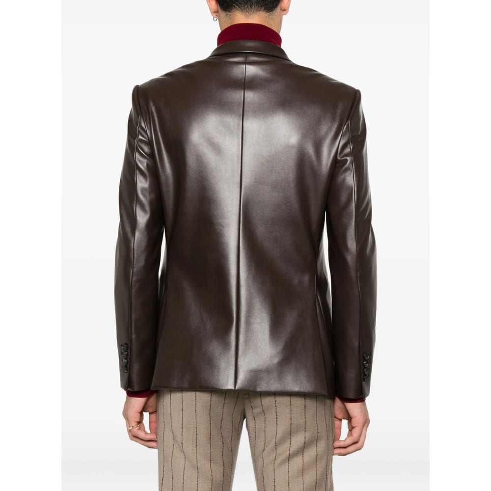 Reveres 1949 Single-breasted Blazer In Brown
