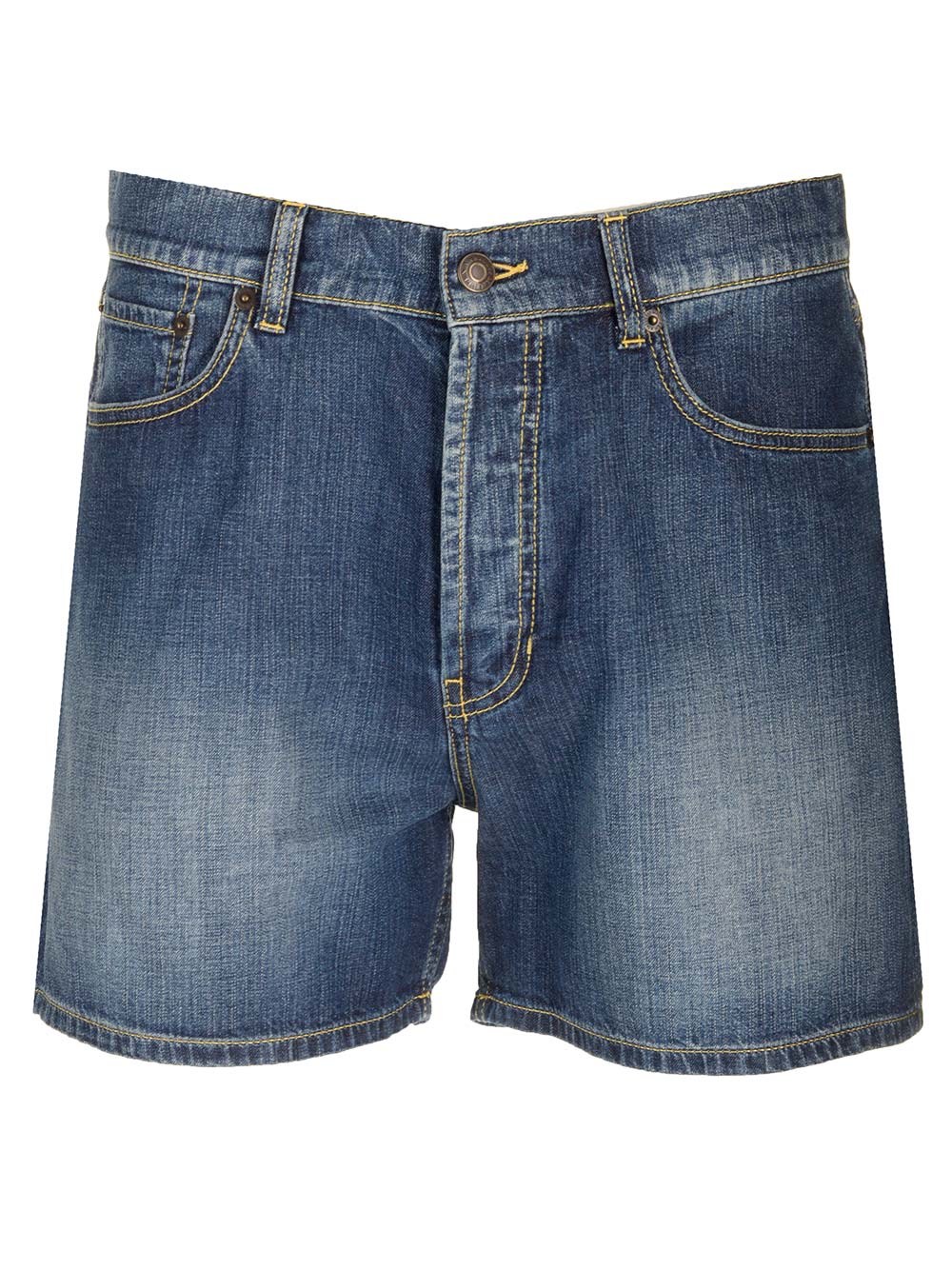 Shop Alexander Mcqueen Denim Shorts In Azure