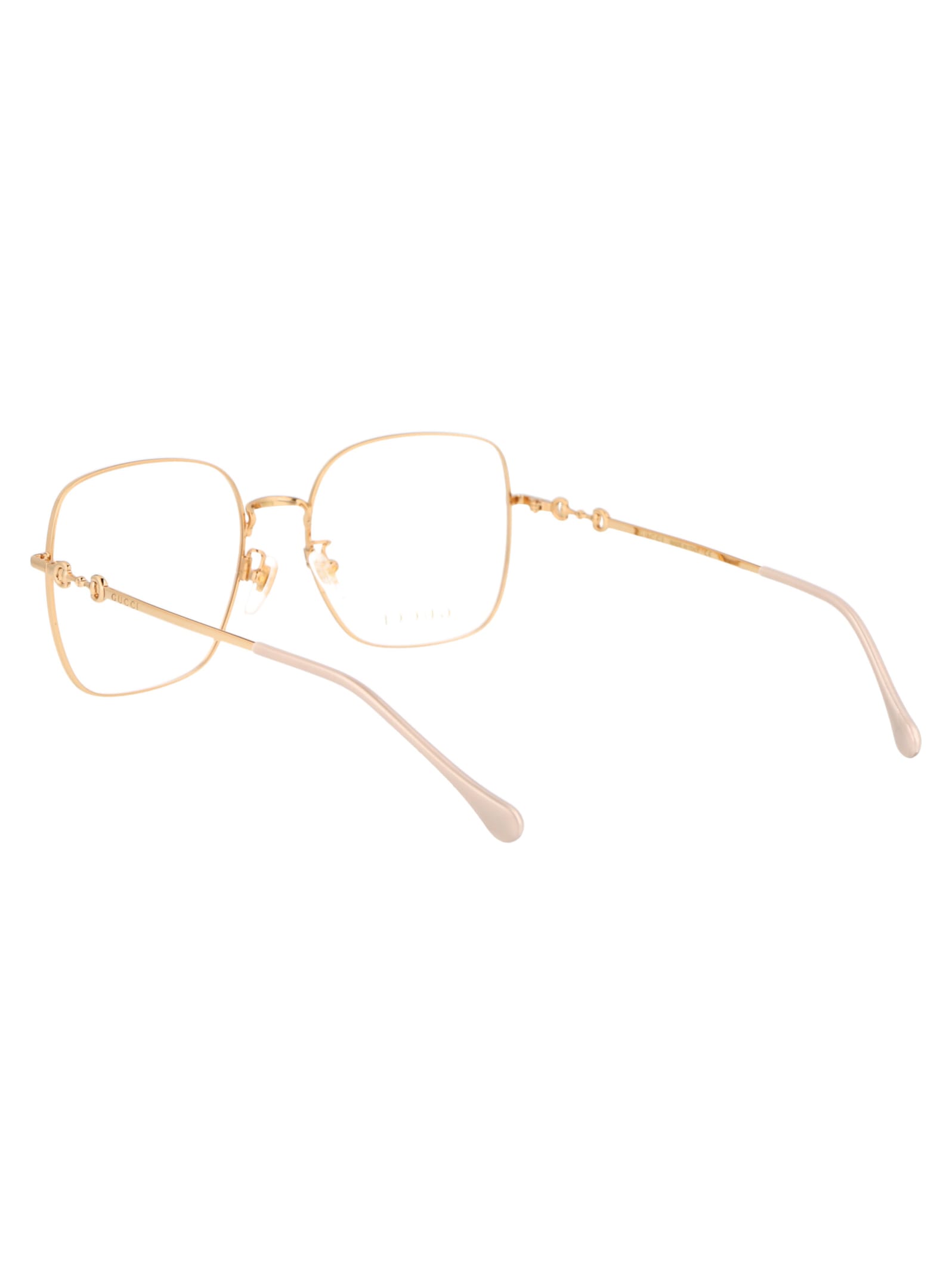 Shop Gucci Gg0883oa Glasses In 001 Gold Gold Transparent