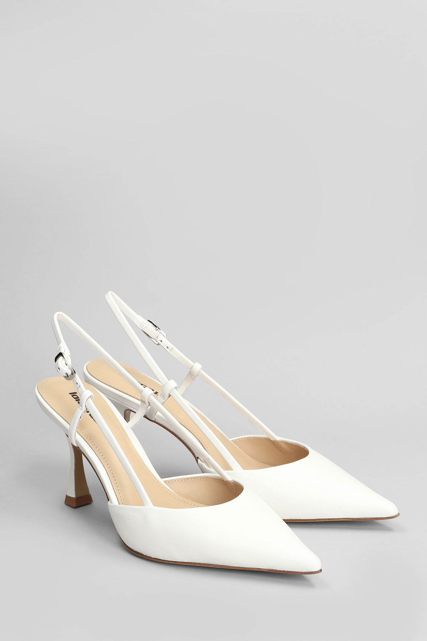 Lola Cruz Carmen Pump 85 Pumps In White Leather In White