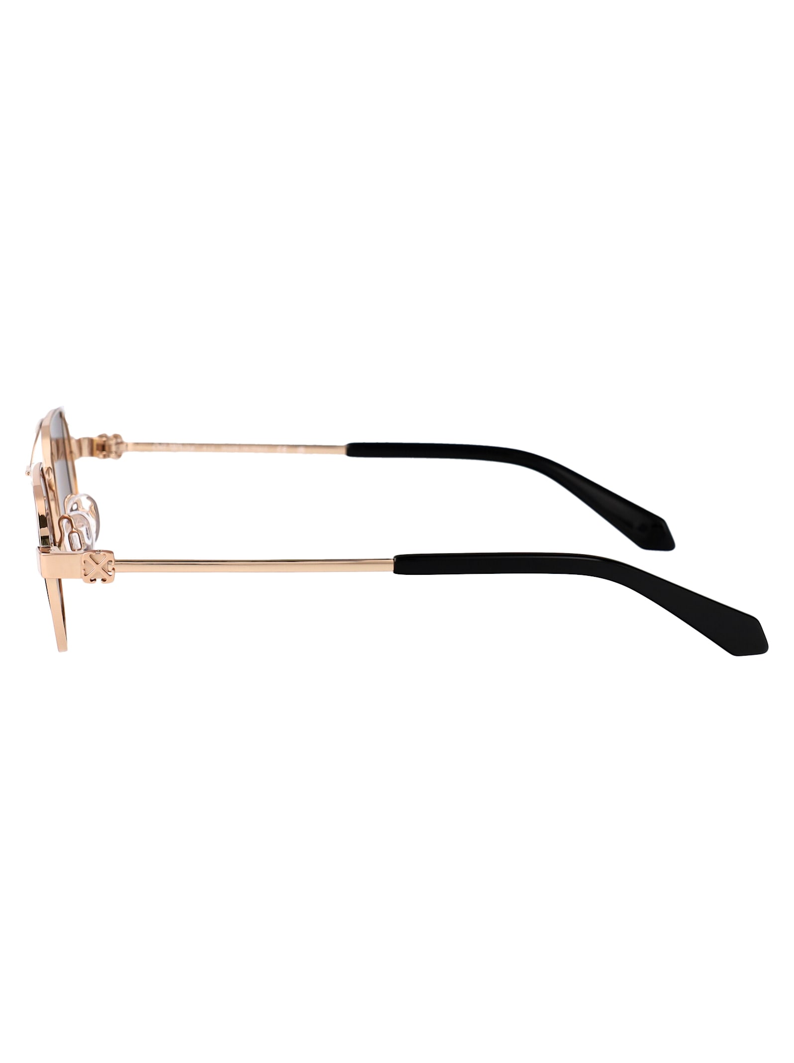 Off-white Lynn Sunglasses In Gold Brown