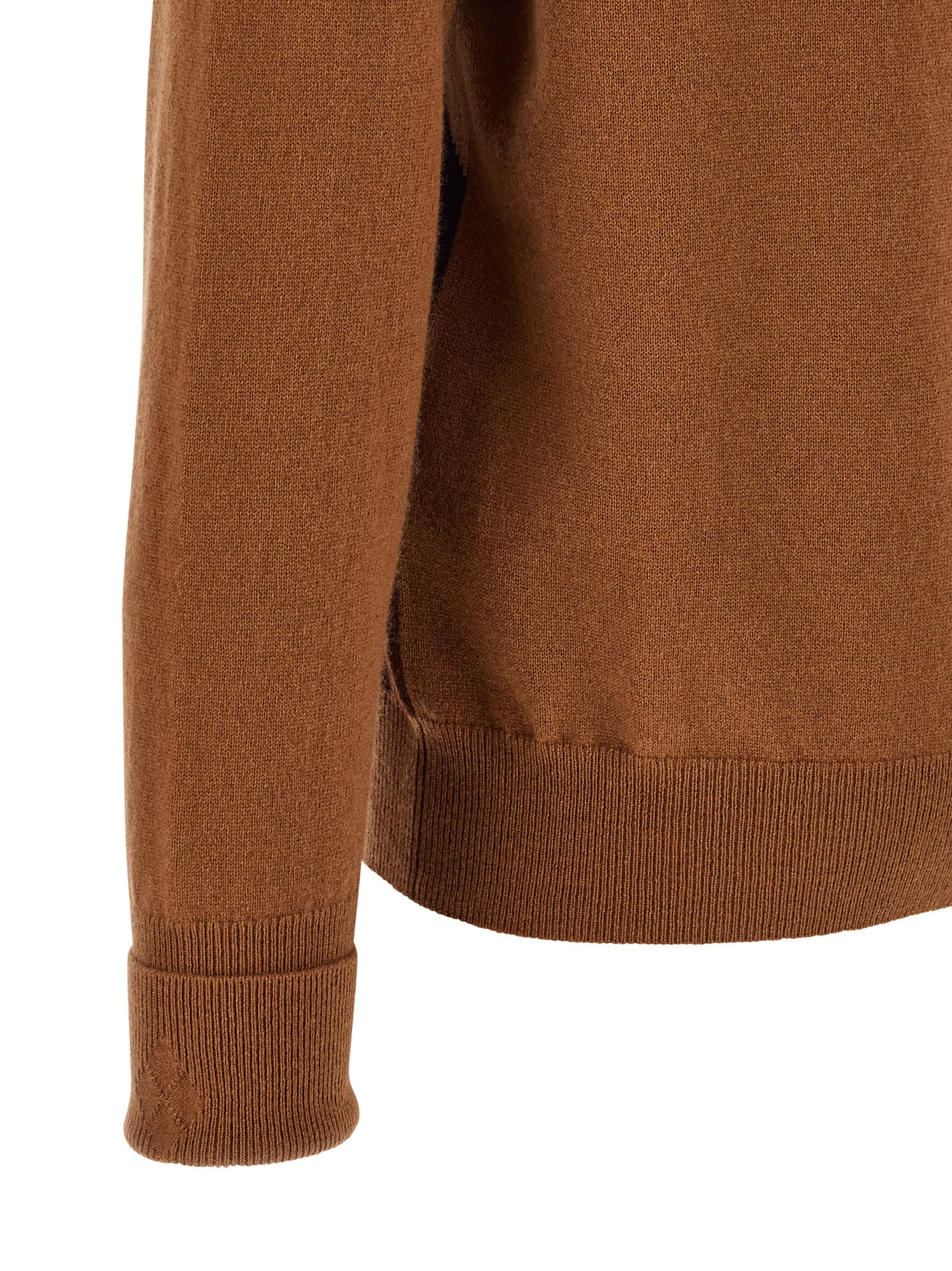 Ballantyne Argyle Sweater Sweaters And Cardigans Brown In Brown