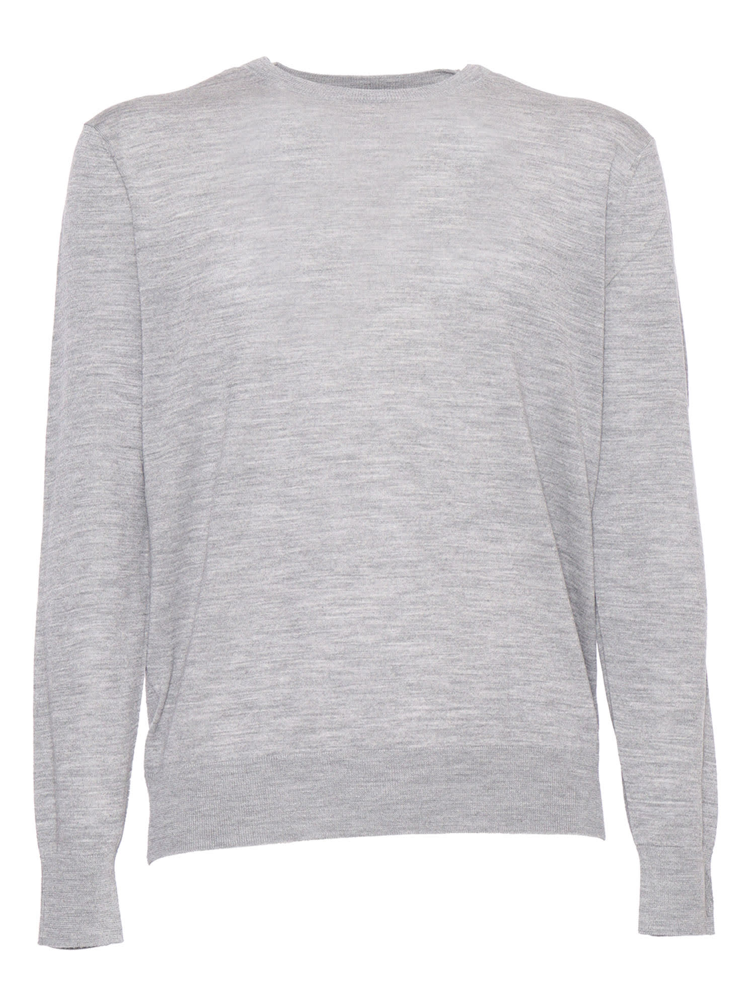 Shop Ballantyne Crew Neck Sweater In Grey