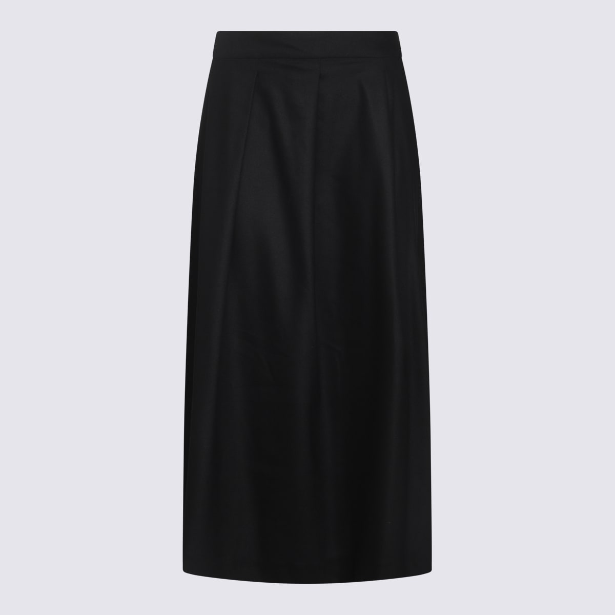 'S Max Mara Black Wool Skirt