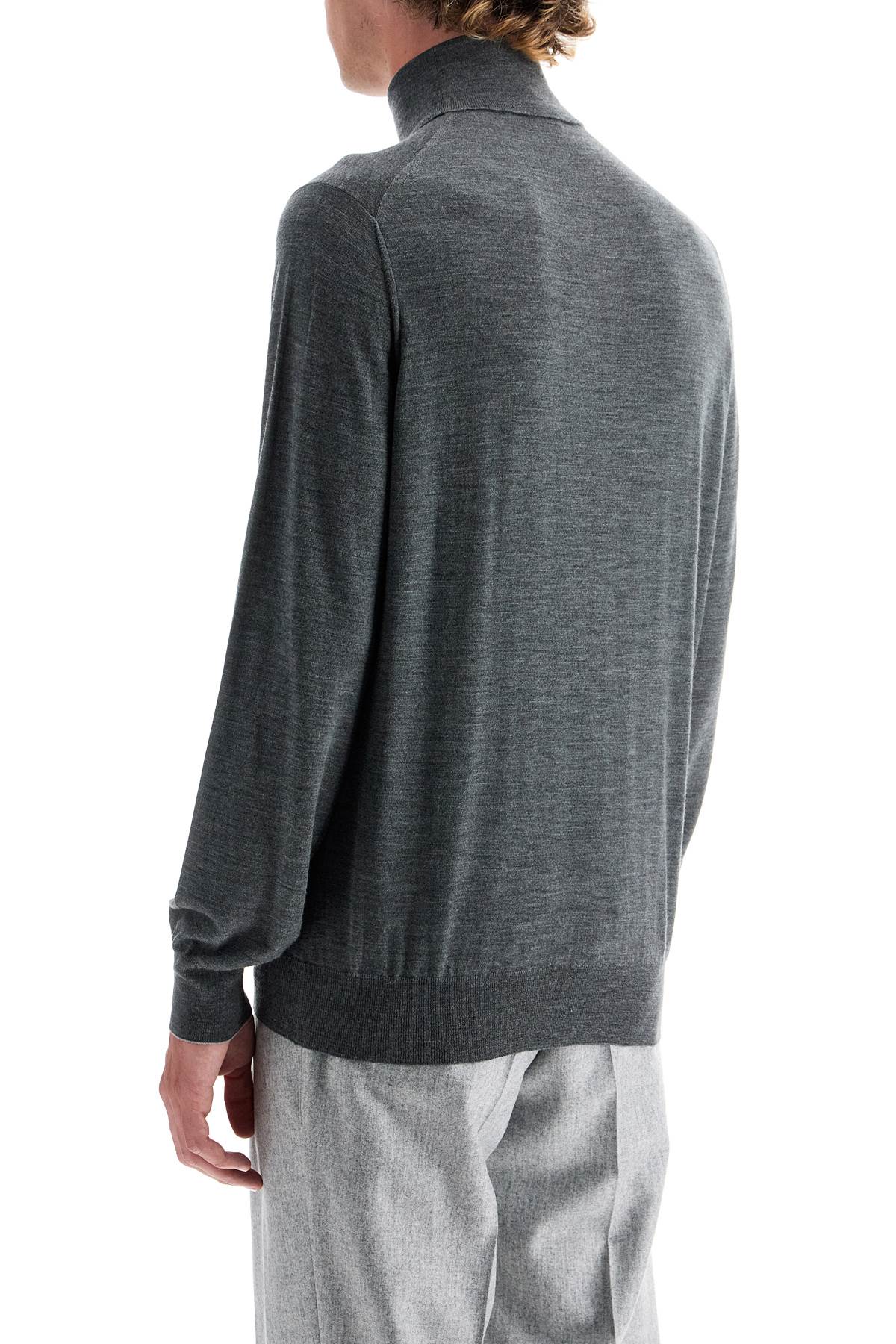 Shop Brunello Cucinelli High-neck Pullover Sweater In Grey