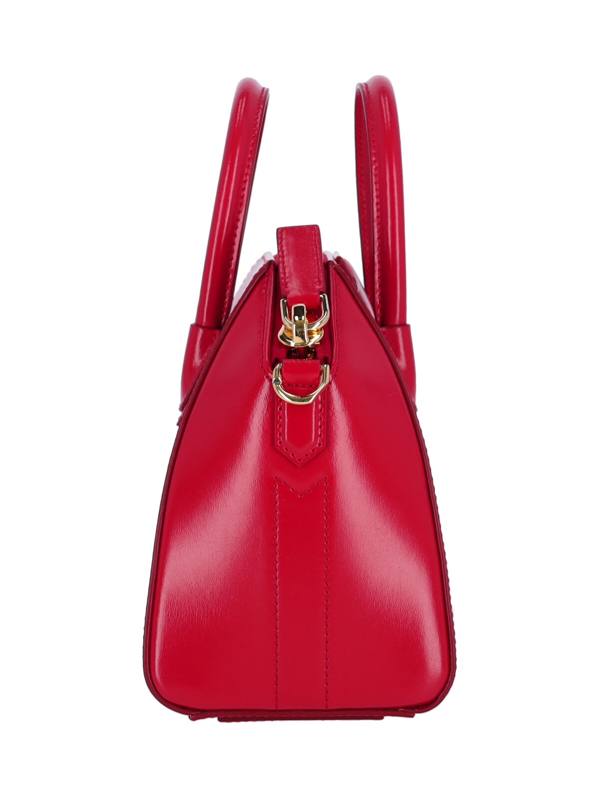 Givenchy Antigona Mini Top-handle Bag In Patent Leather In Red
